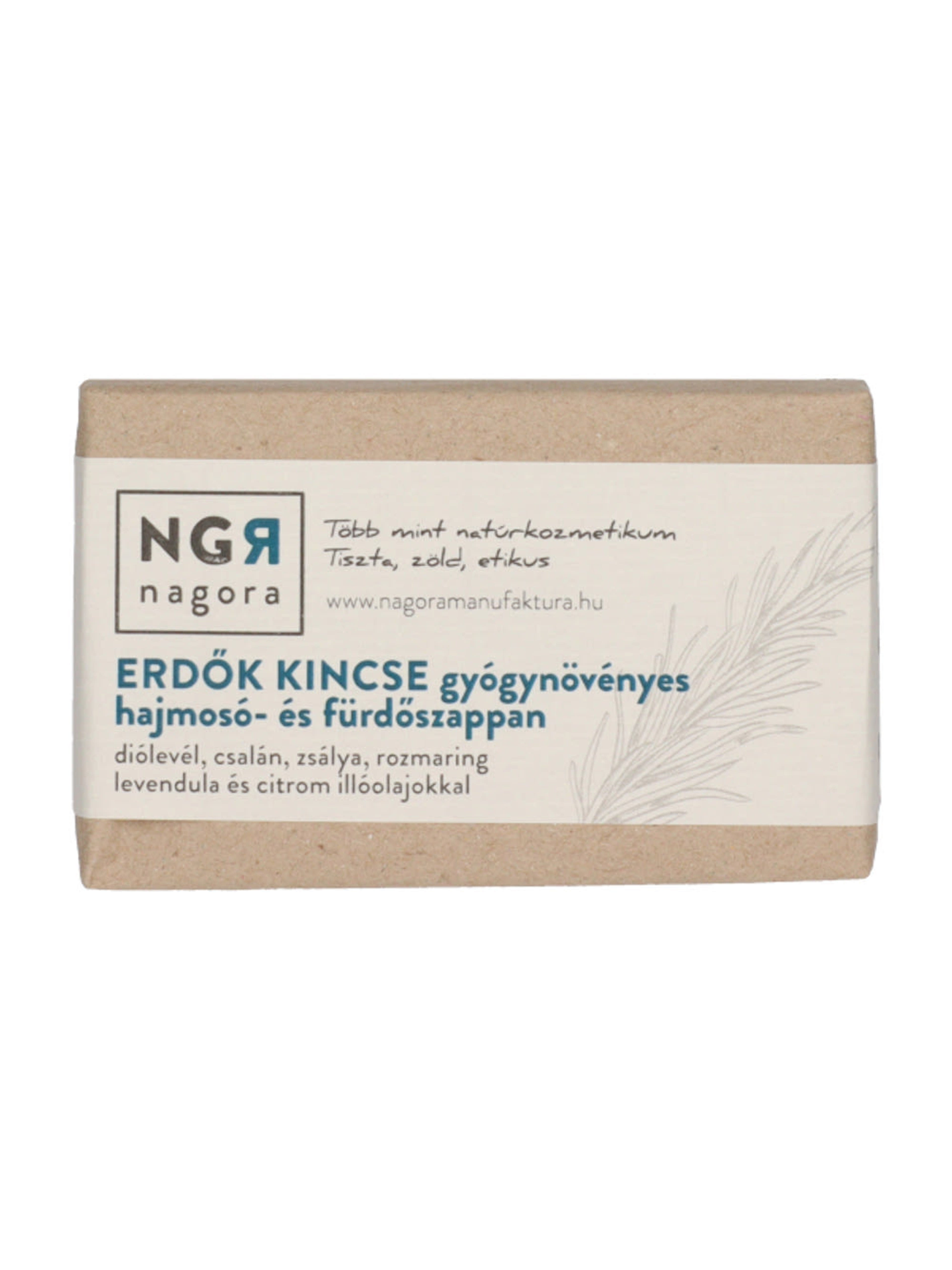 Nagora Erdők Kincse gyógynövényes hajmosó- és fürdőszappan - 90 g