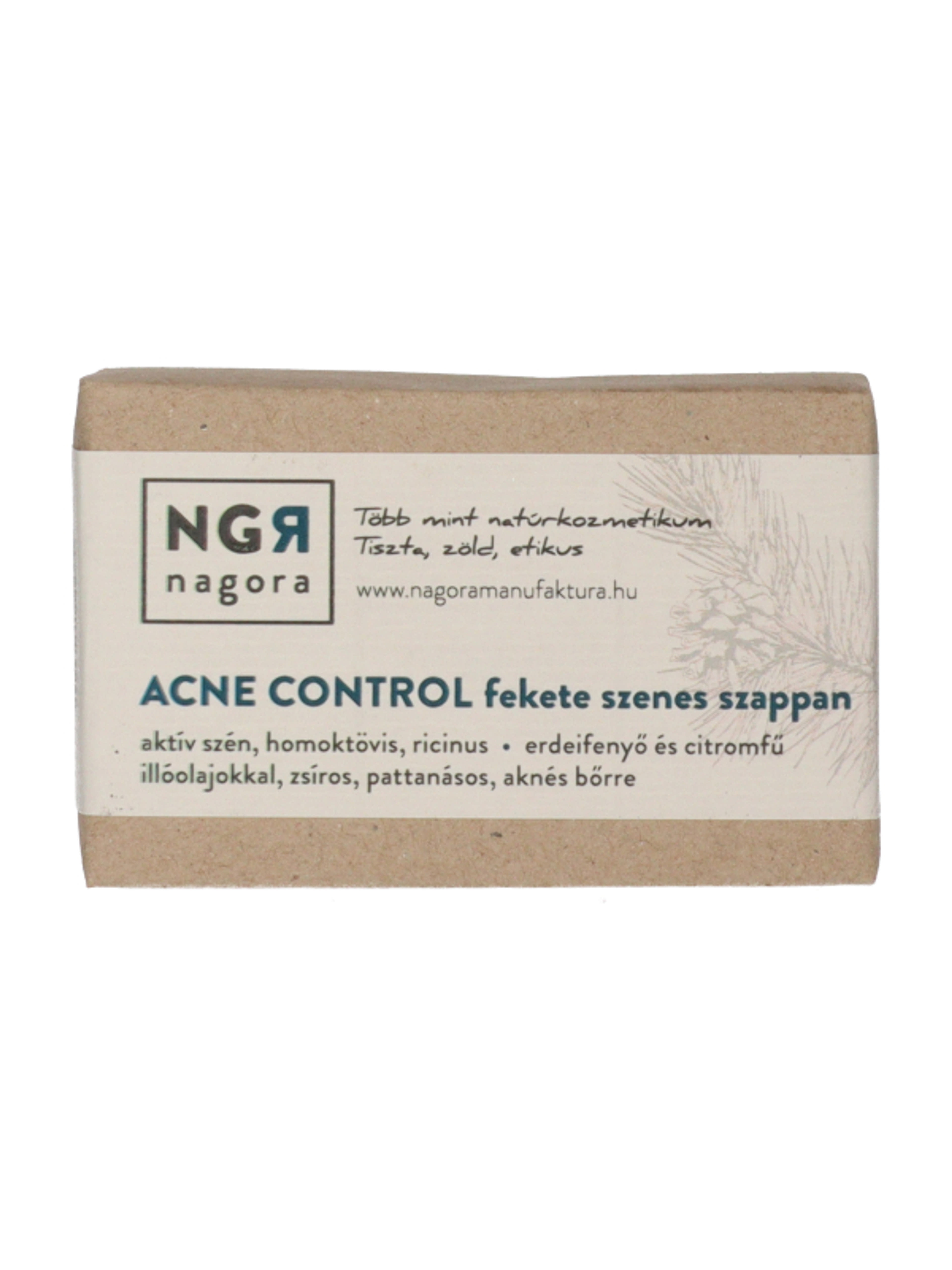 Nagora Acne Control fekete szenes szappan - 90 g