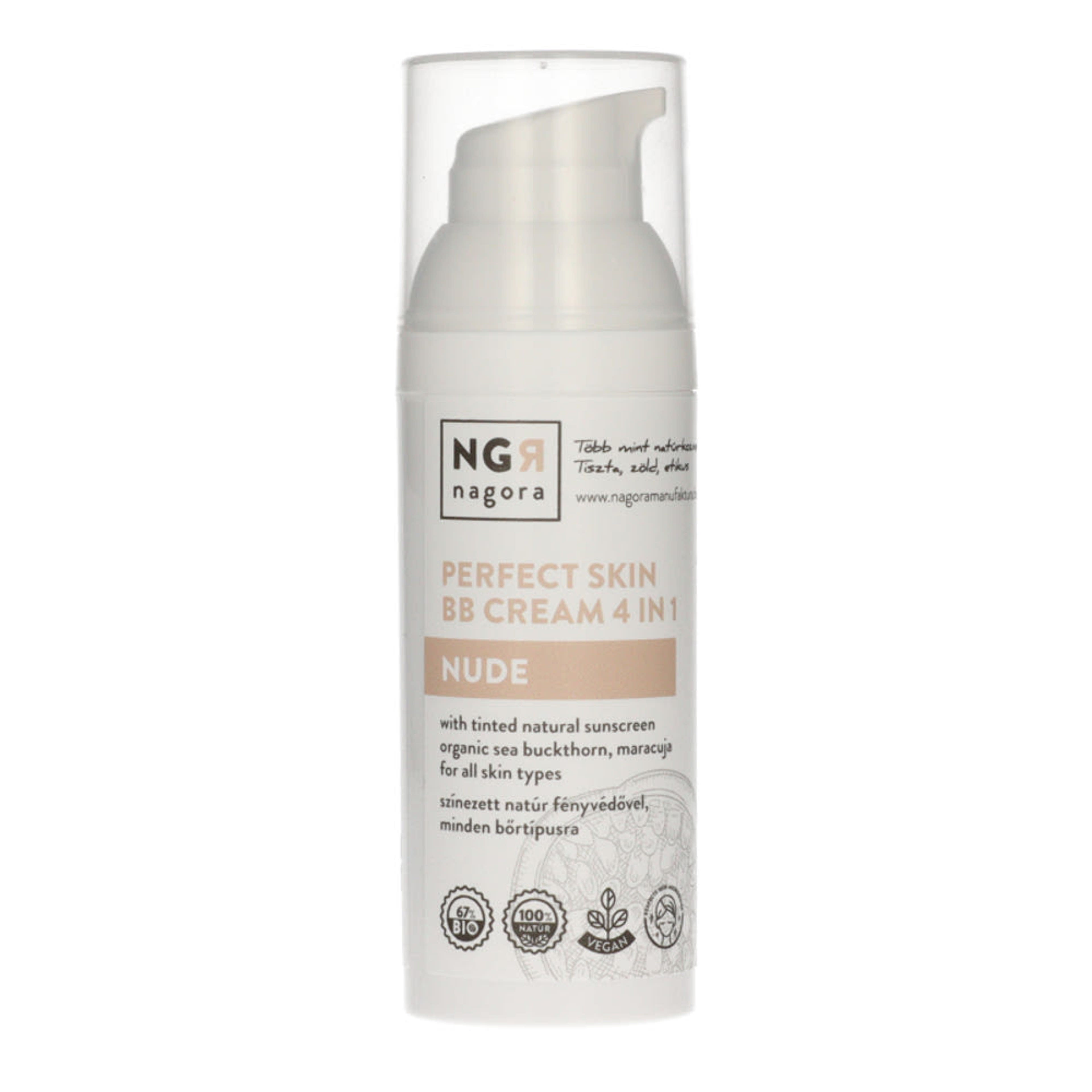 Nagora 4in1 BB krém fényvédővel /nude - 50 ml