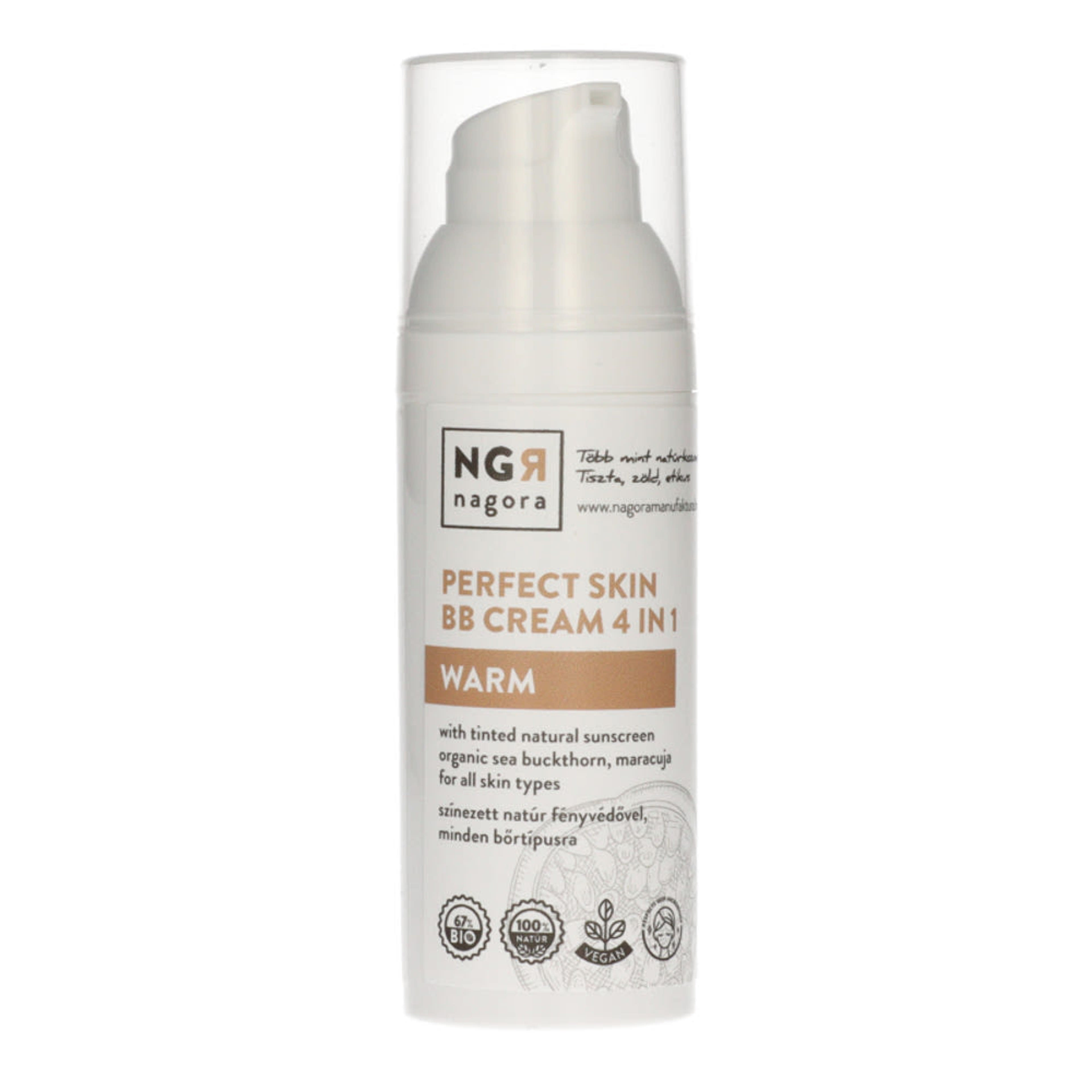 Nagora 4in1 BB krém fényvédővel /warm - 50 ml