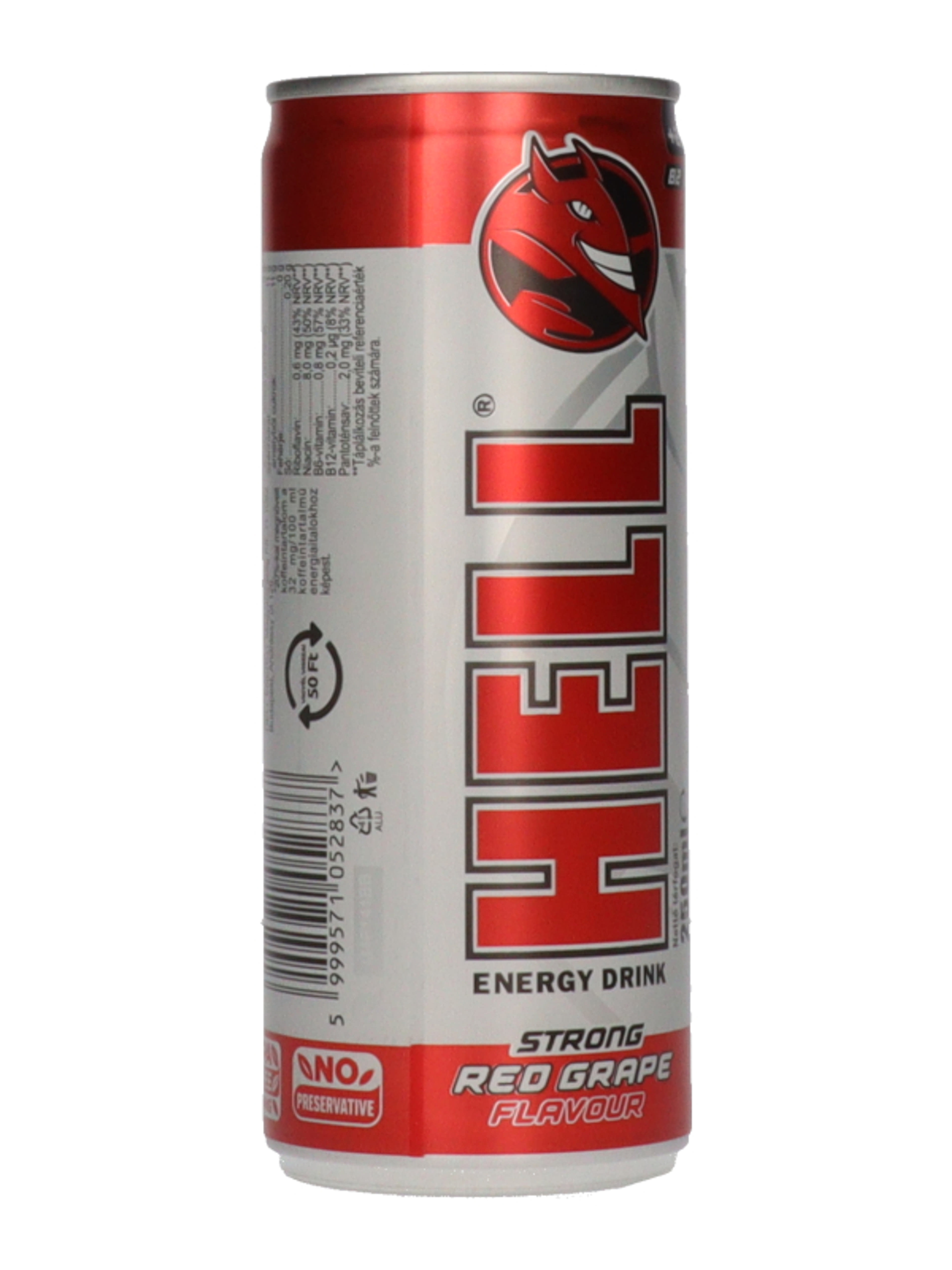 Hell Energy Strong Red Grape koffeintartalmú szénsavas ital - 250 ml-5