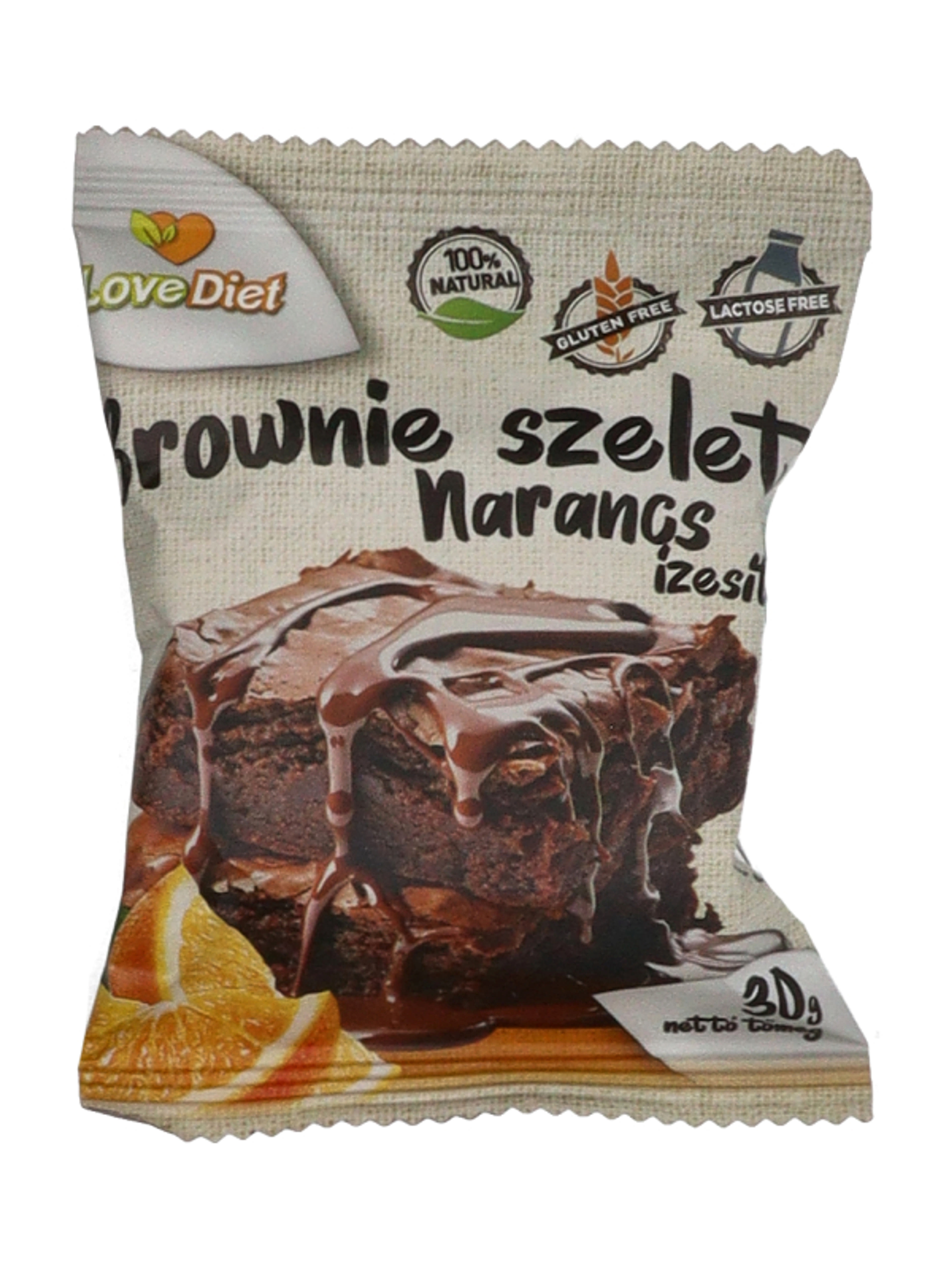 Love Diet gluténmentes narancsos brownie - 30 g