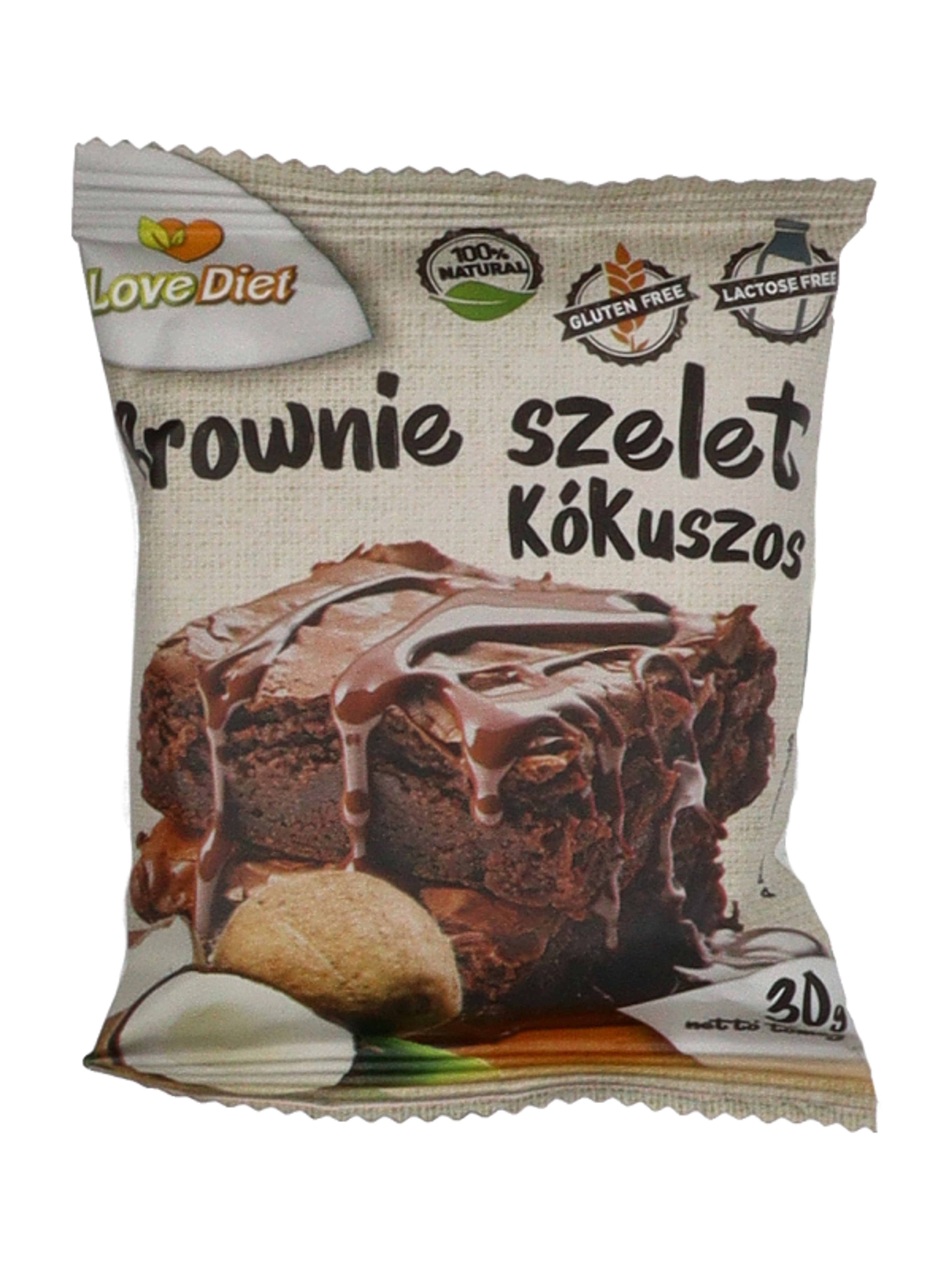 Love Diet gluténmentes kókuszos brownie - 30 g