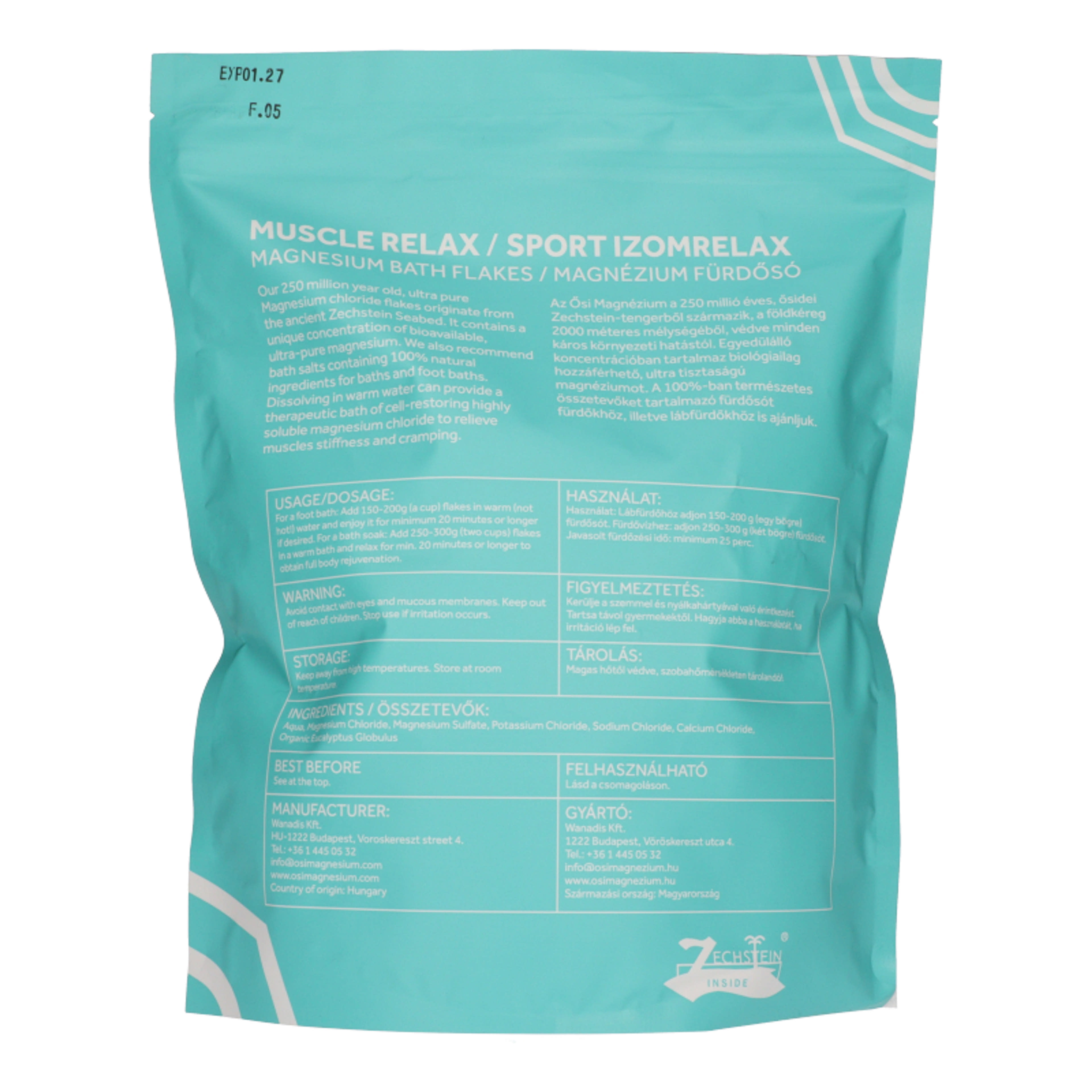Ősi Magnesium Sport fürdősó - 1000 g-2