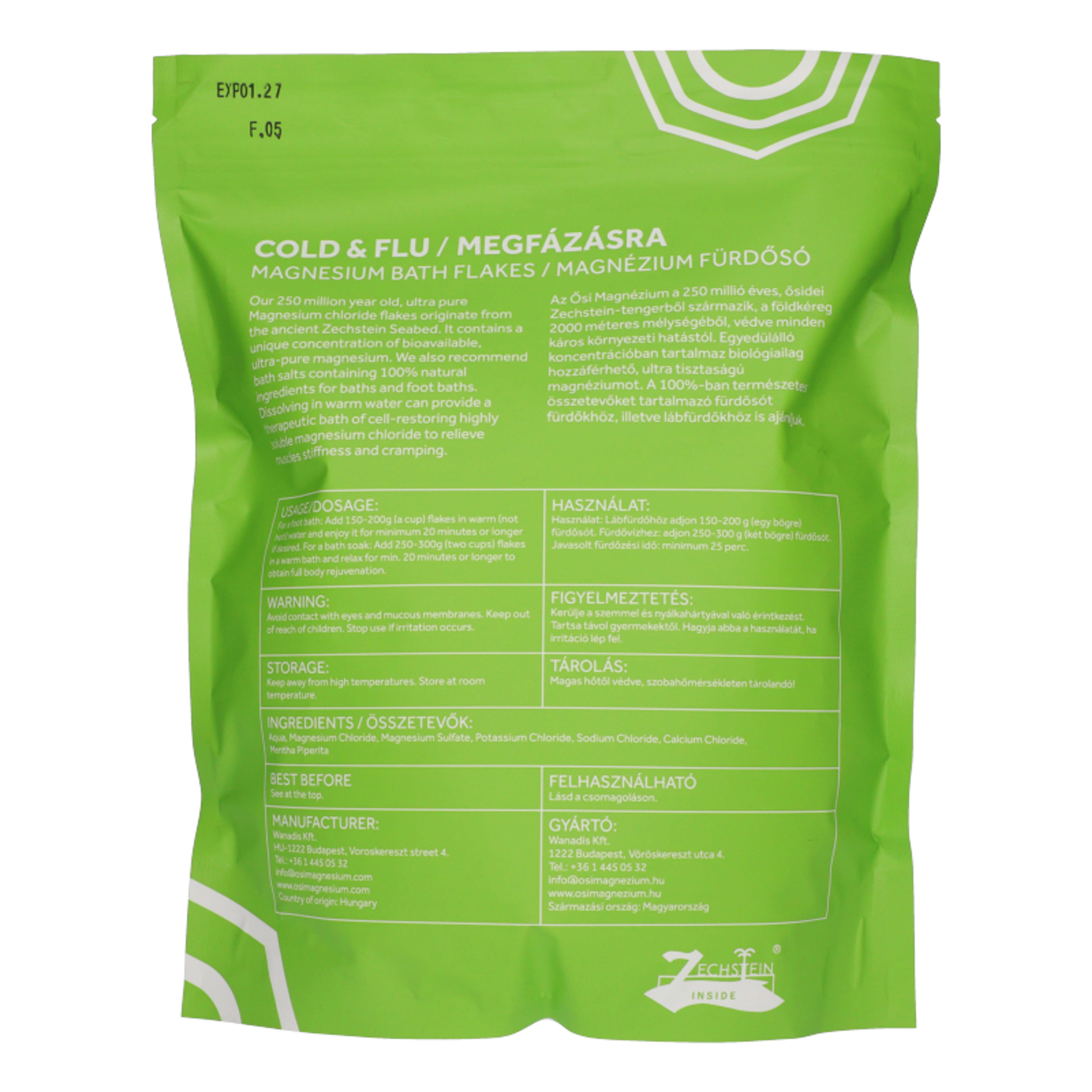 Ősi Magnesium fürdősó megfázásra - 1000 g-2