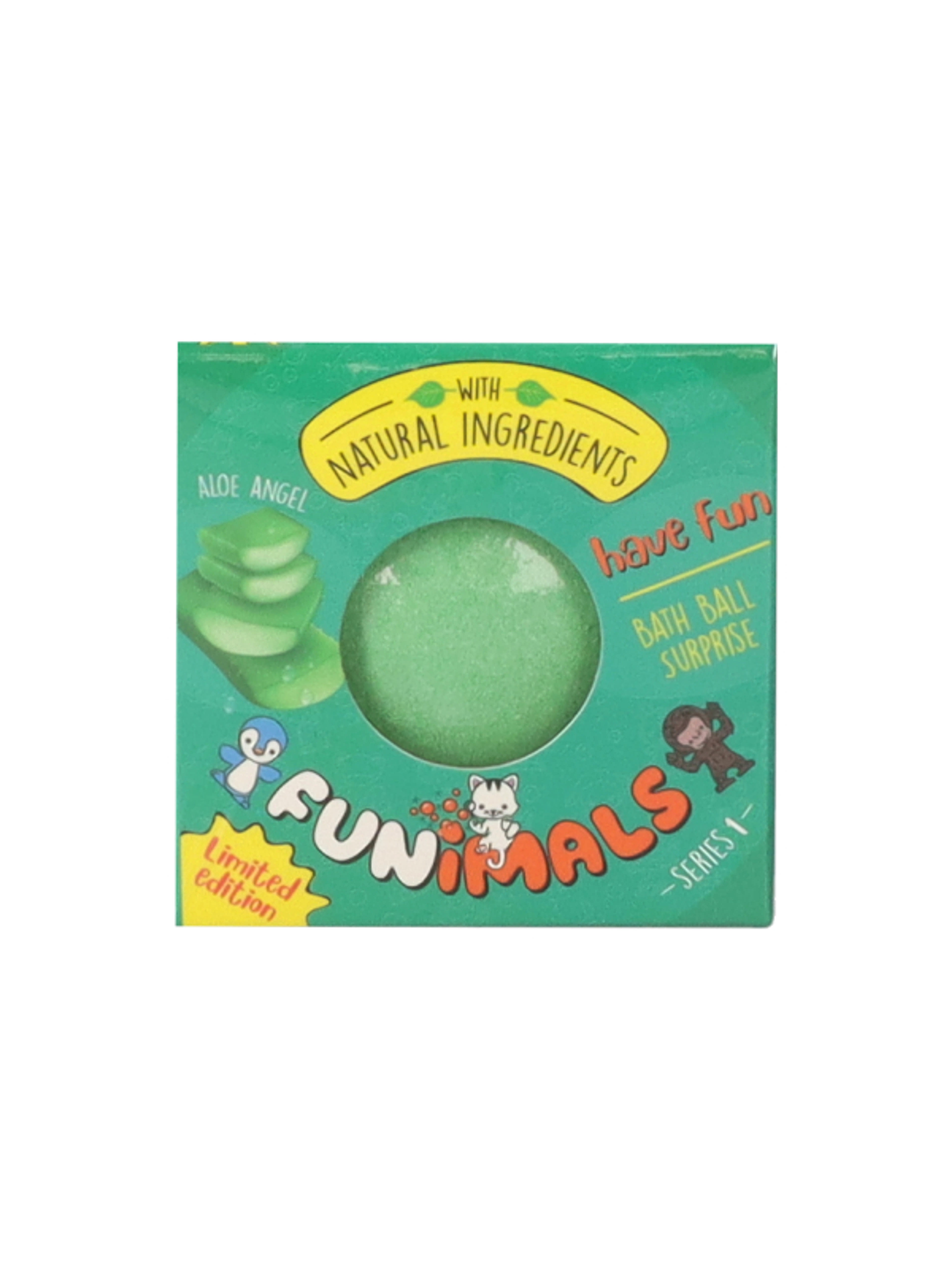 Funimals fürdőgolyó, meglepetéssel, aloe zöld - 100 g-2