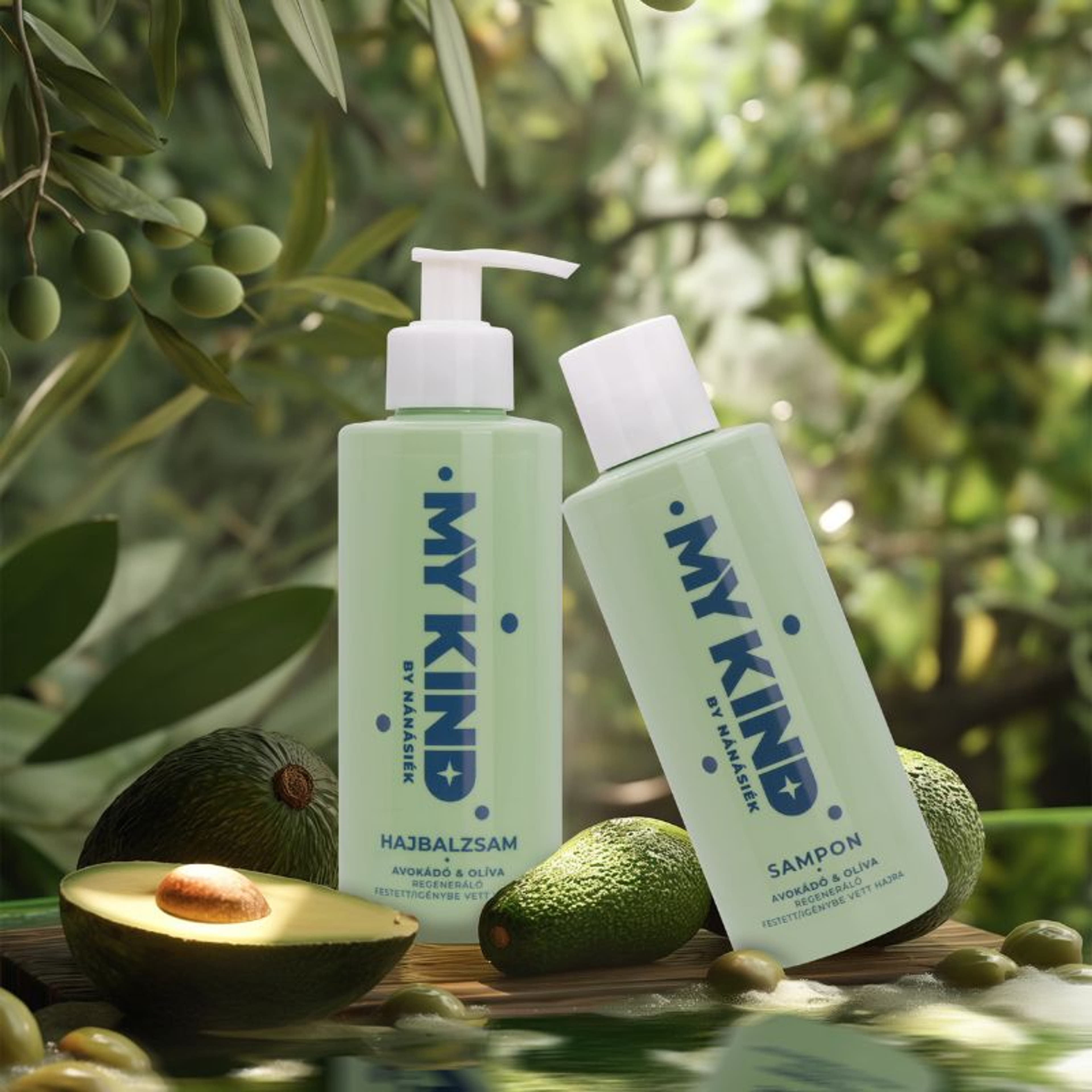 Mykind regeneráló sampon avokádóval és olivával festett vagy erősen igénybe vett, töredezett hajra - 250 ml-3