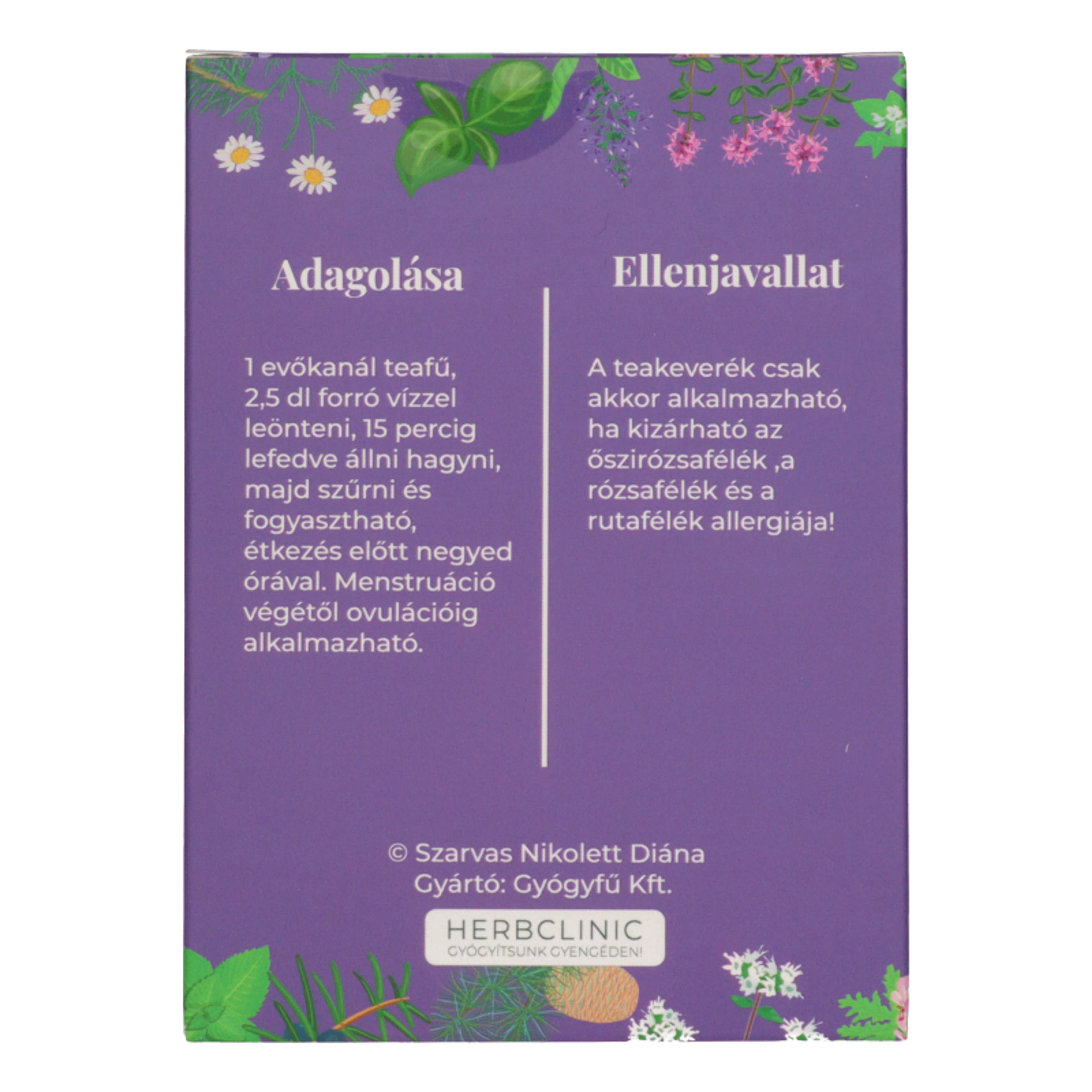 HerbClinic hajadon-női ciklus teakeverék - 50 g-3