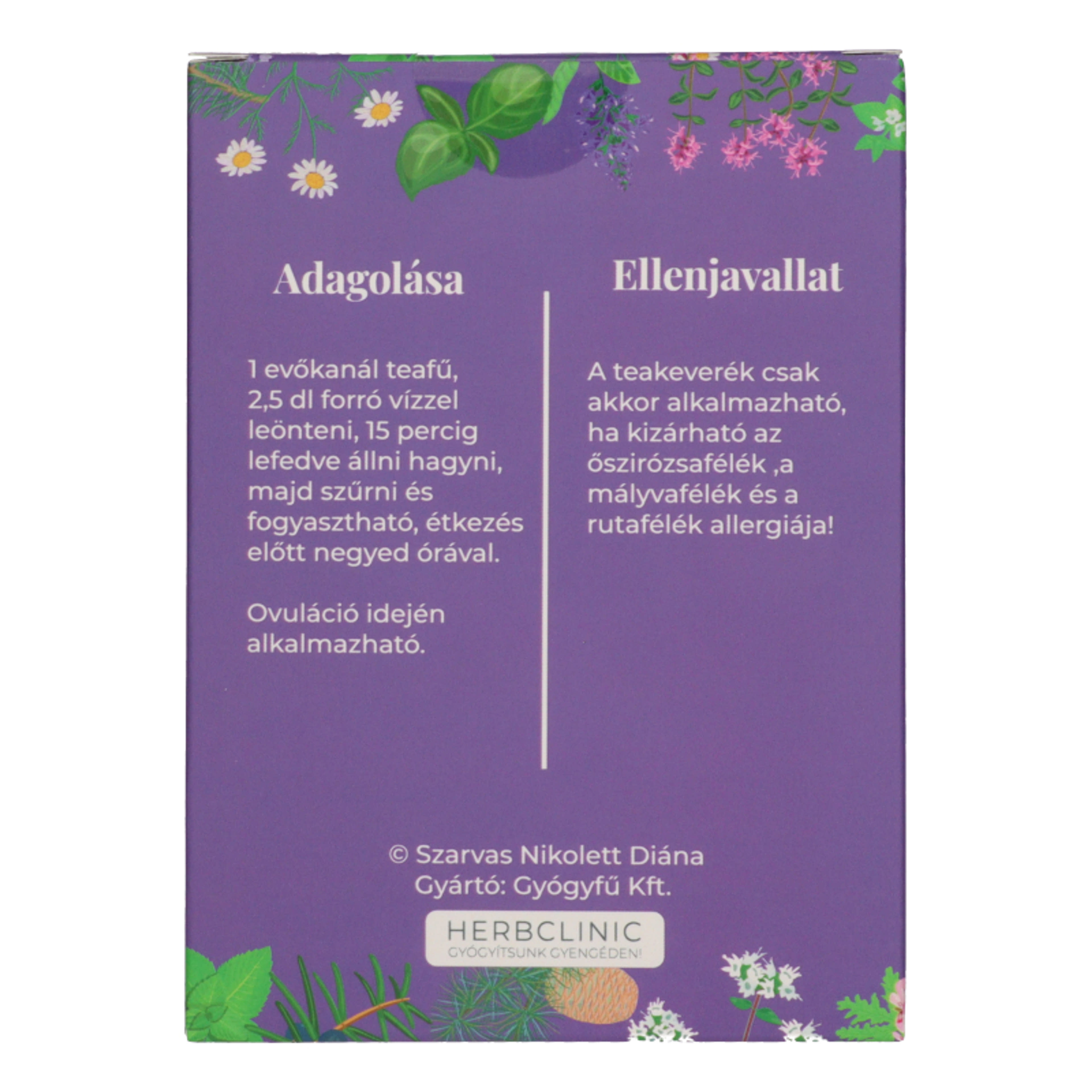 HerbClinic anya-női ciklus teakeverék - 50 g-3