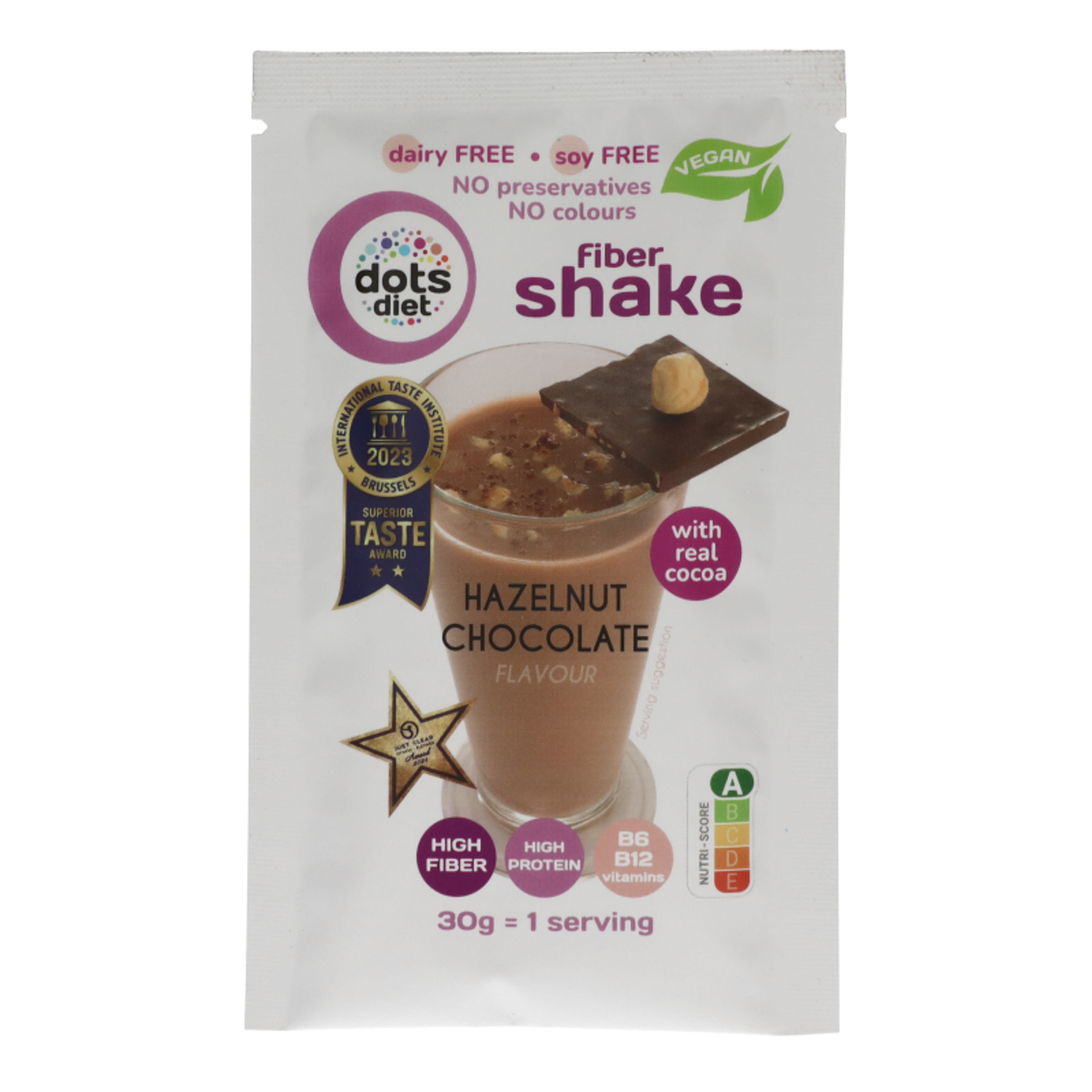 DotsDiet mogyorós-csokoládé izű shake - 30 g