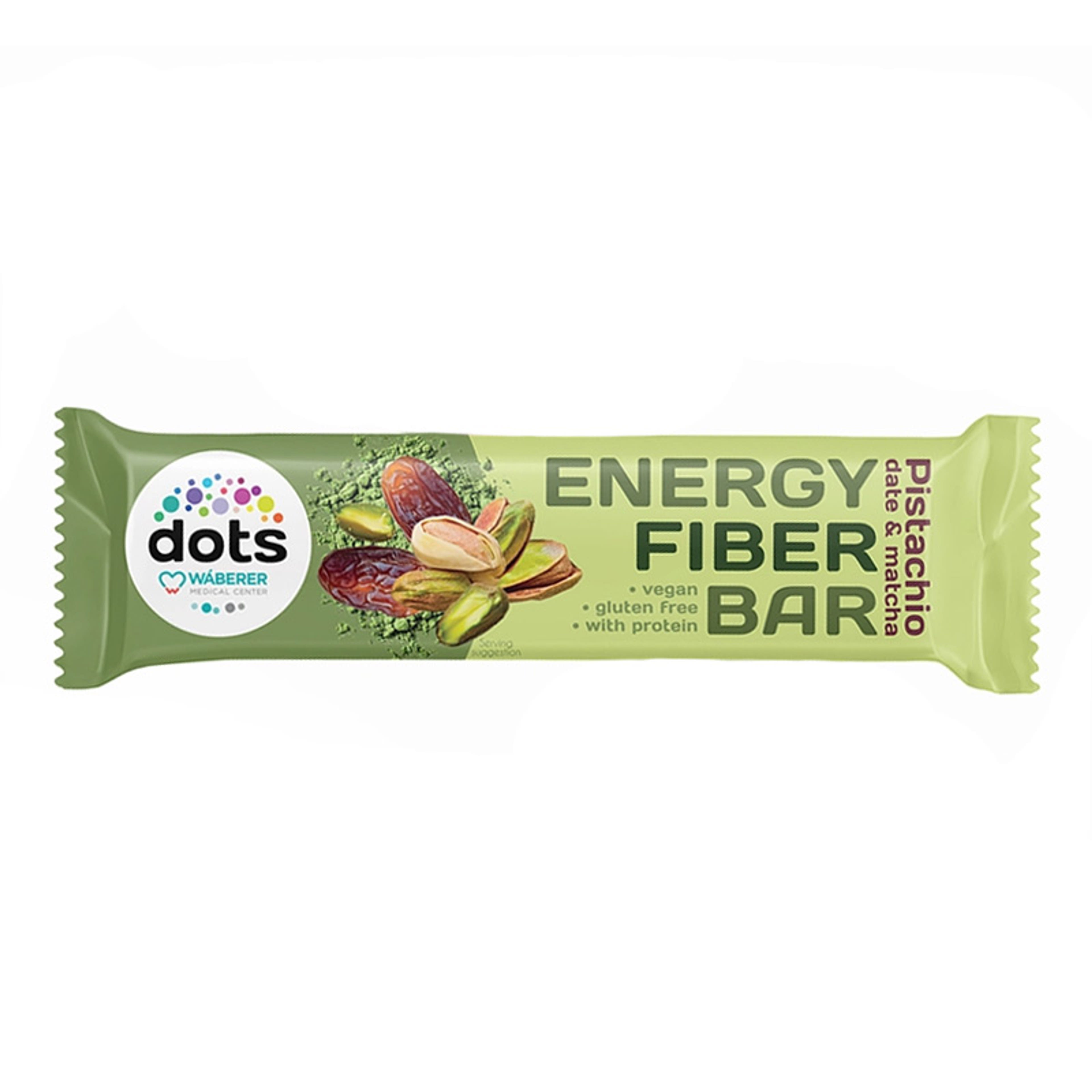 DotsDiet Energy Fiber energiaszelet pisztáciával és matchával - 40 g