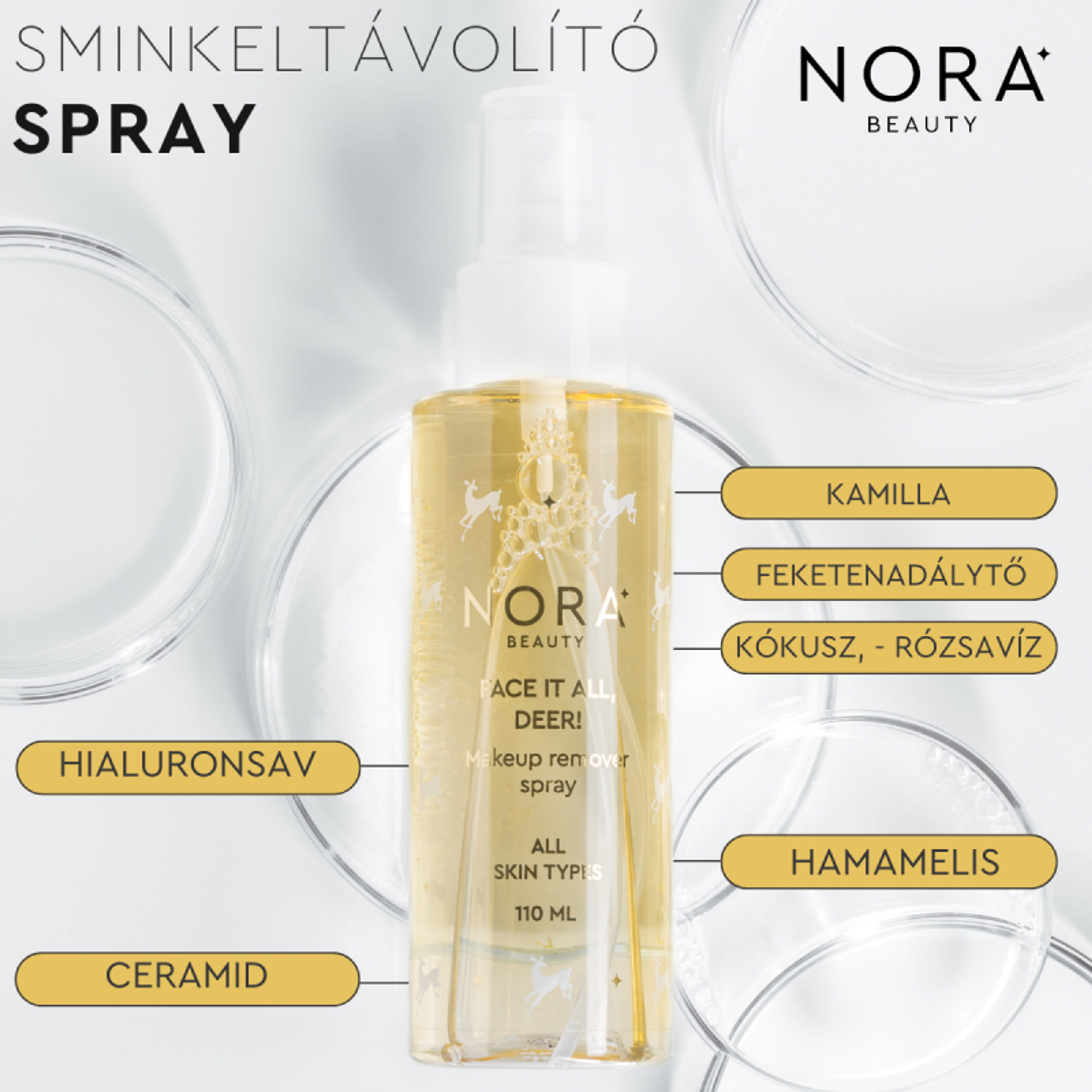 NoraBeauty sminkeltávolító spray - 110 ml-3