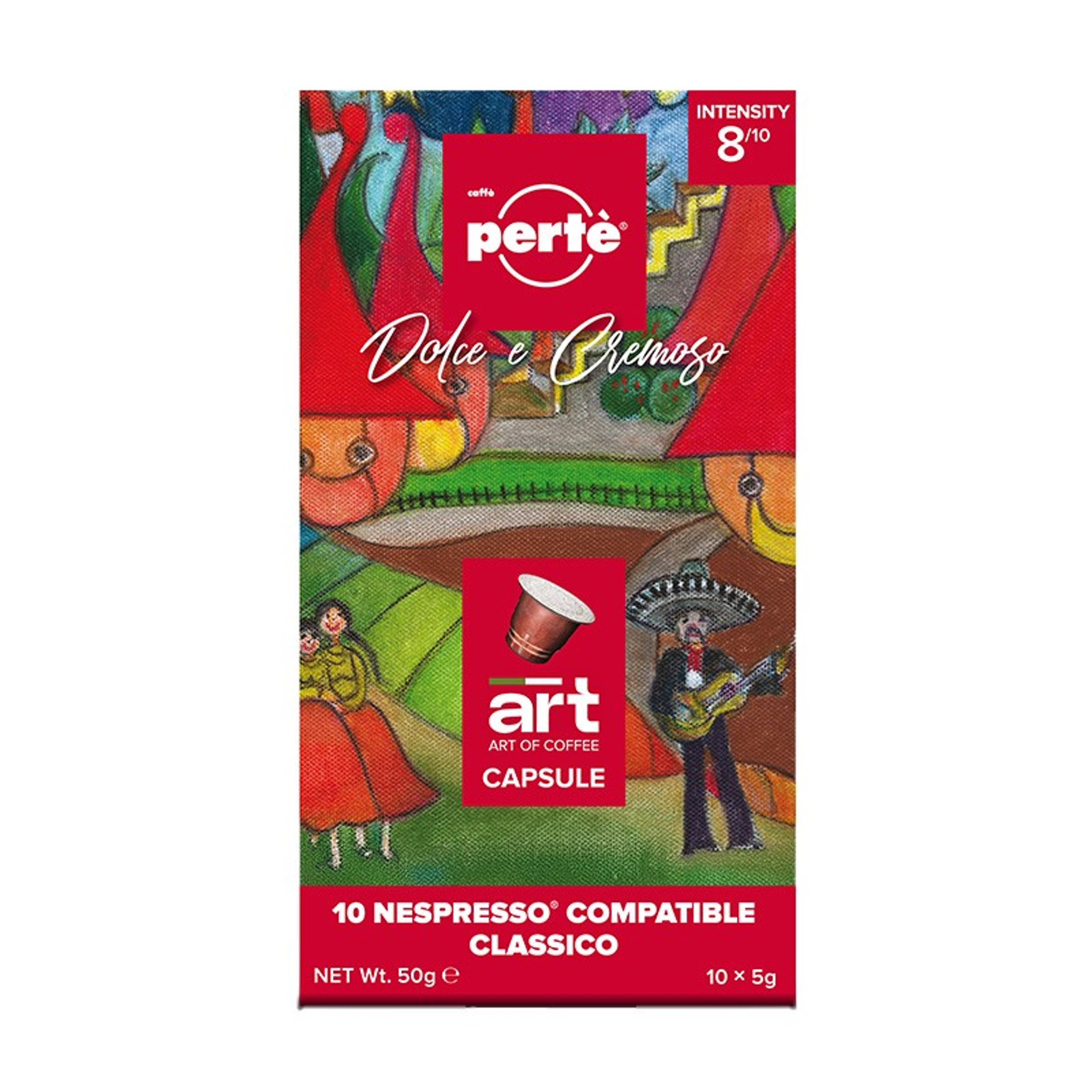 Caffé Perté Art of Coffee Nespresso Kompatibilis Classico kapszulás kávé - 10 db