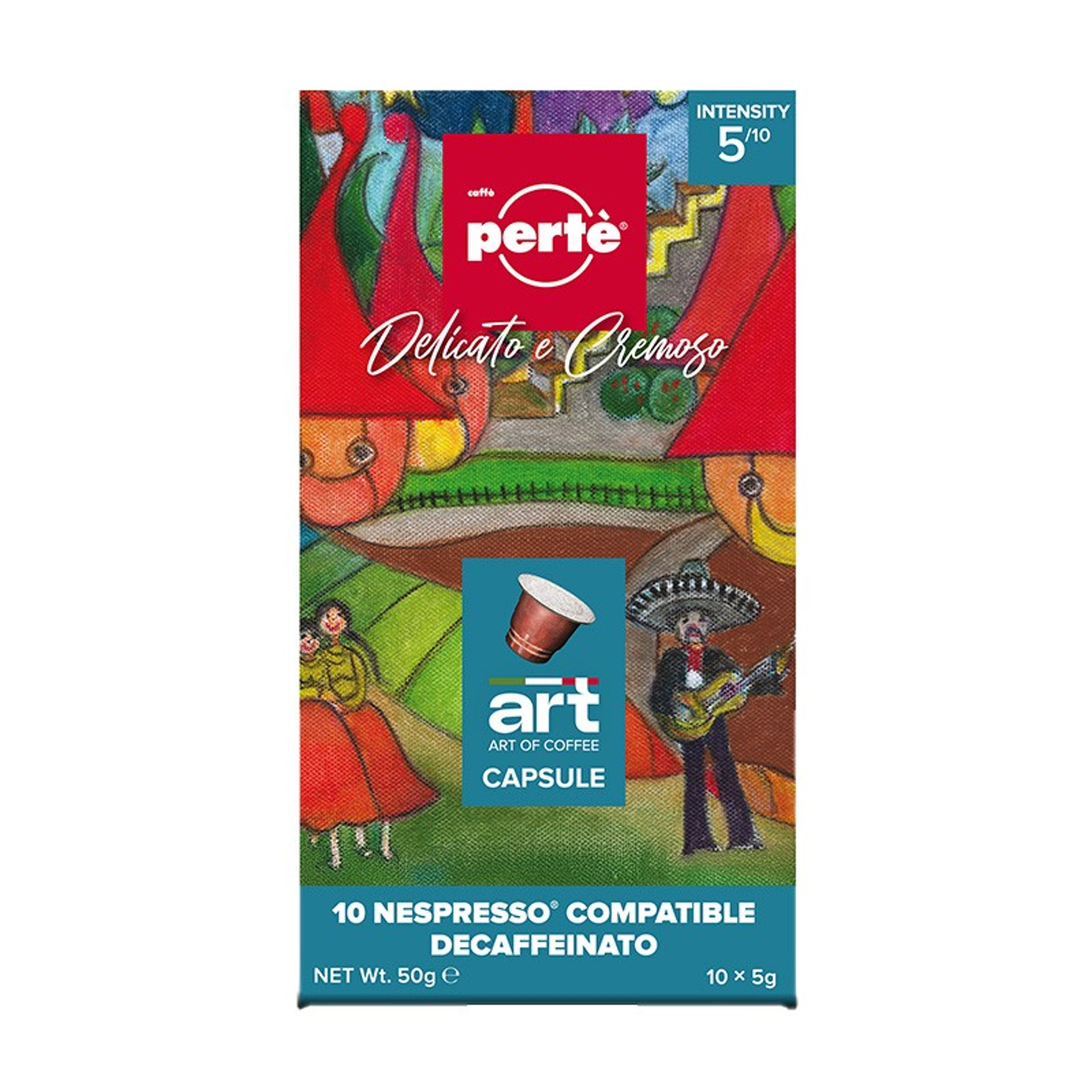 Caffé Perté Art of Coffee Nespresso Kompatibilis Koffeinmentes kapszulás kávé - 10 db
