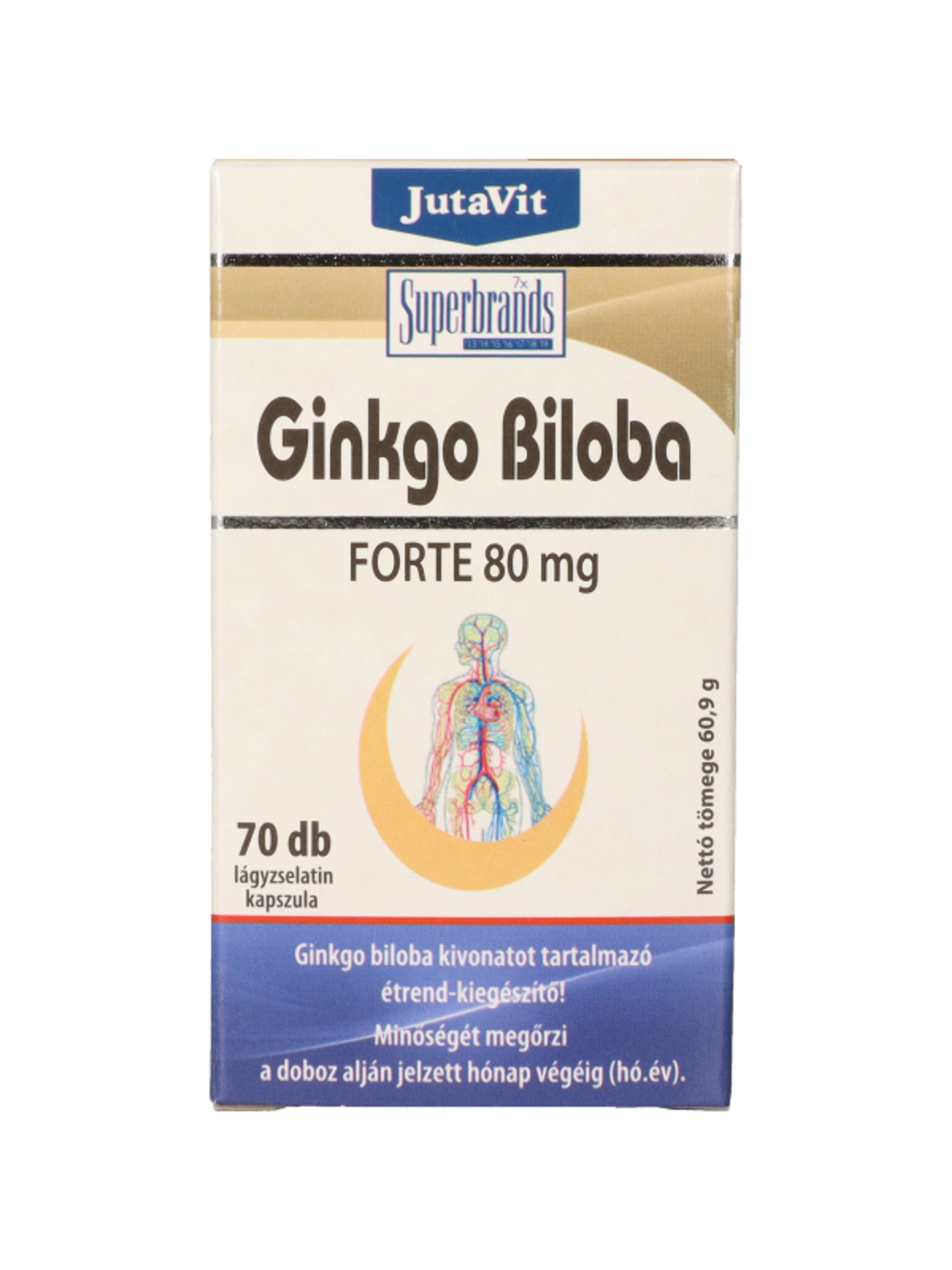 JutaVit Ginkgo Biloba Forte, 80 mg - 70 db