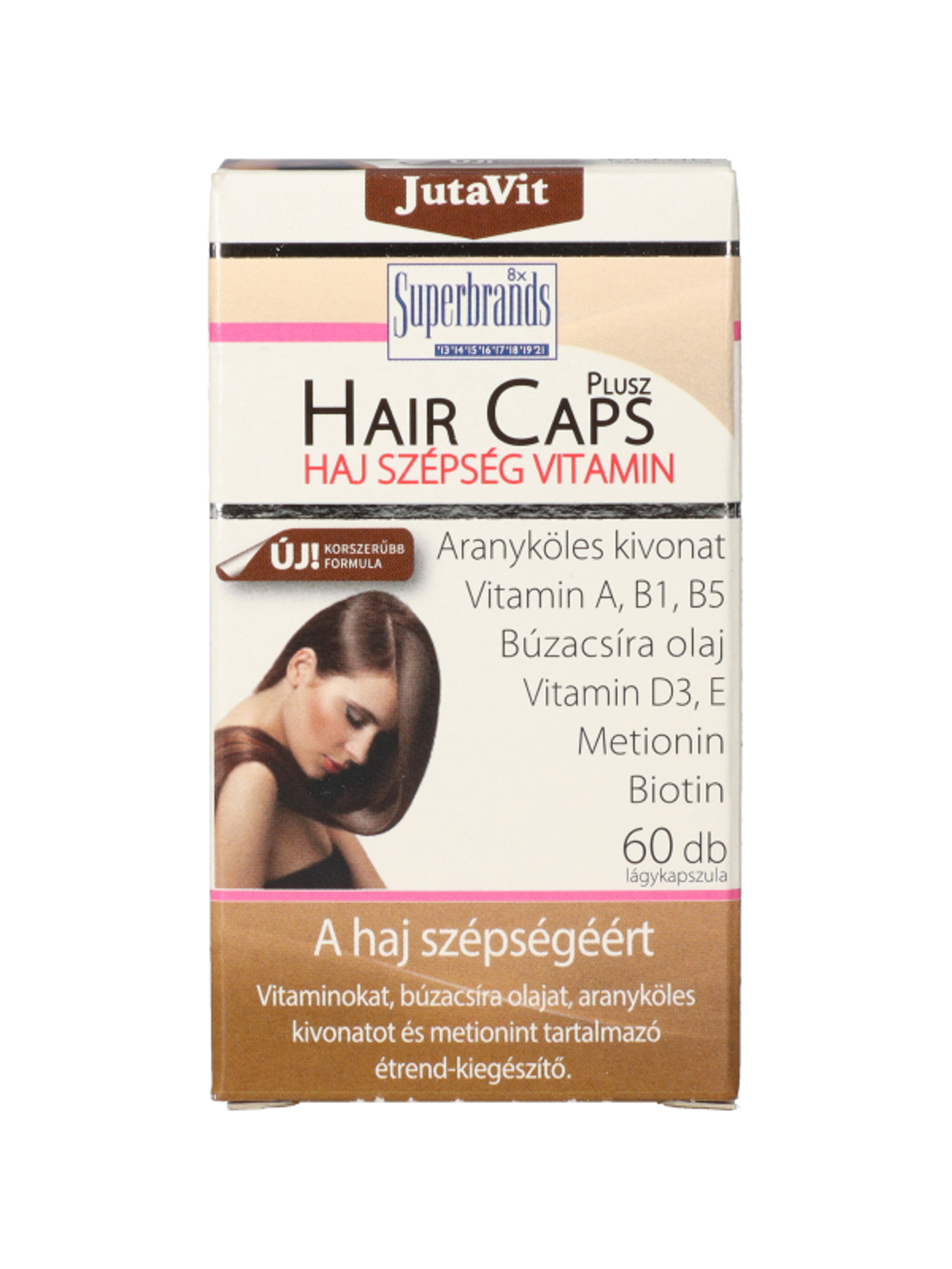 Jutavit Hair Caps Plusz haj szépségvitamin - 60 db