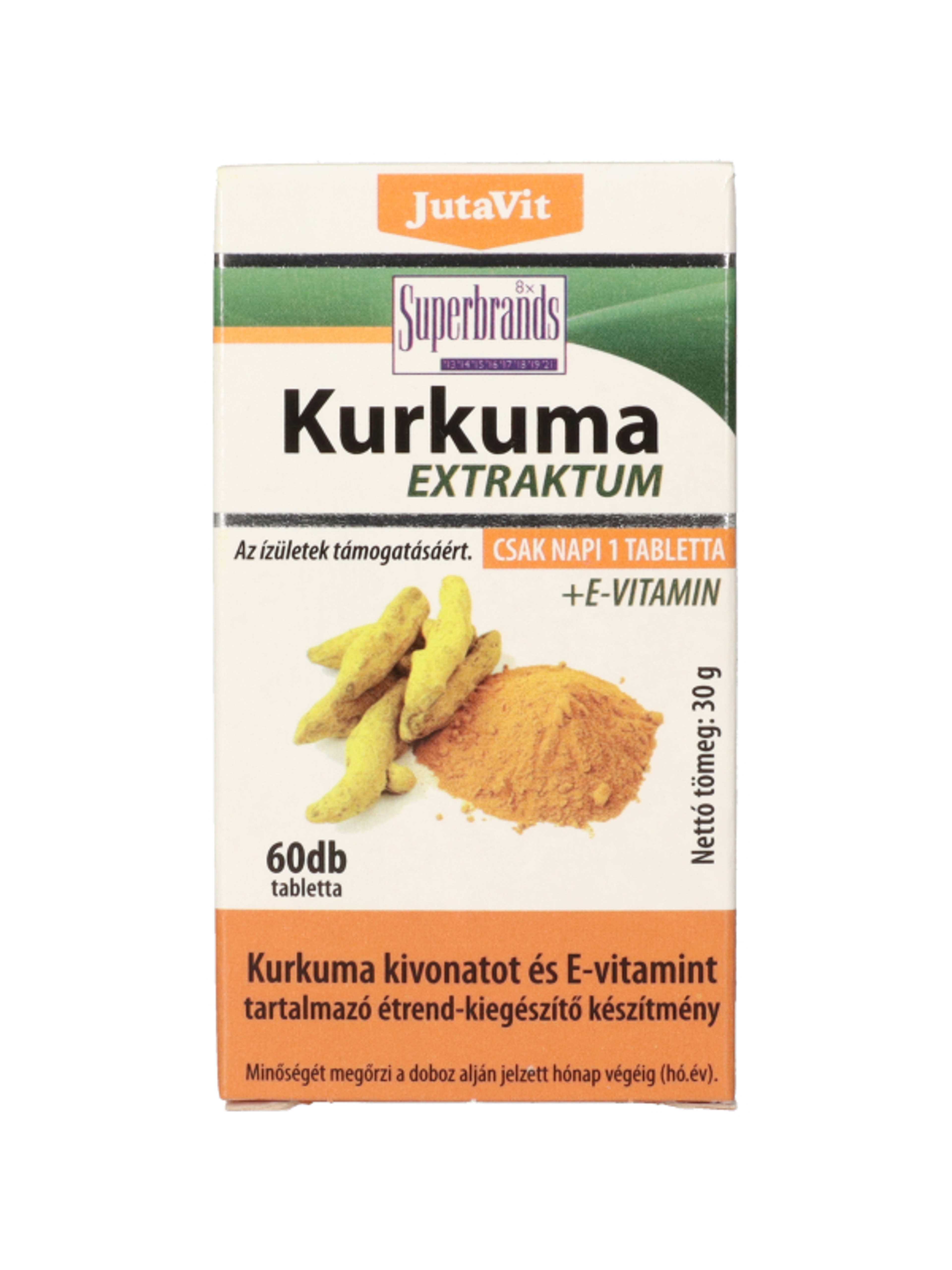 JutaVit Kurkuma étrendkiegészítő tabletta - 60 db-1