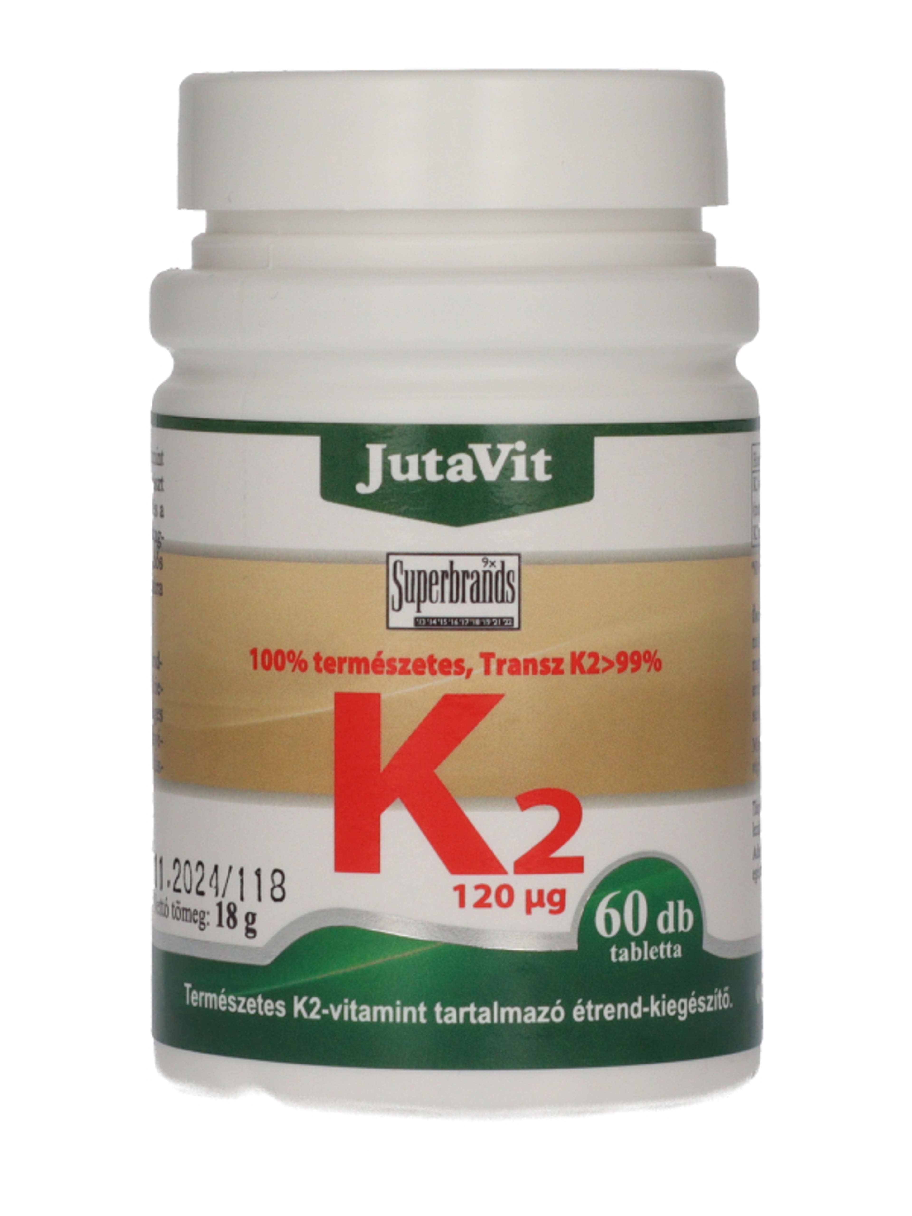 JutaVit K2 vitamin étrendkiegészítő tabletta - 60 db-2