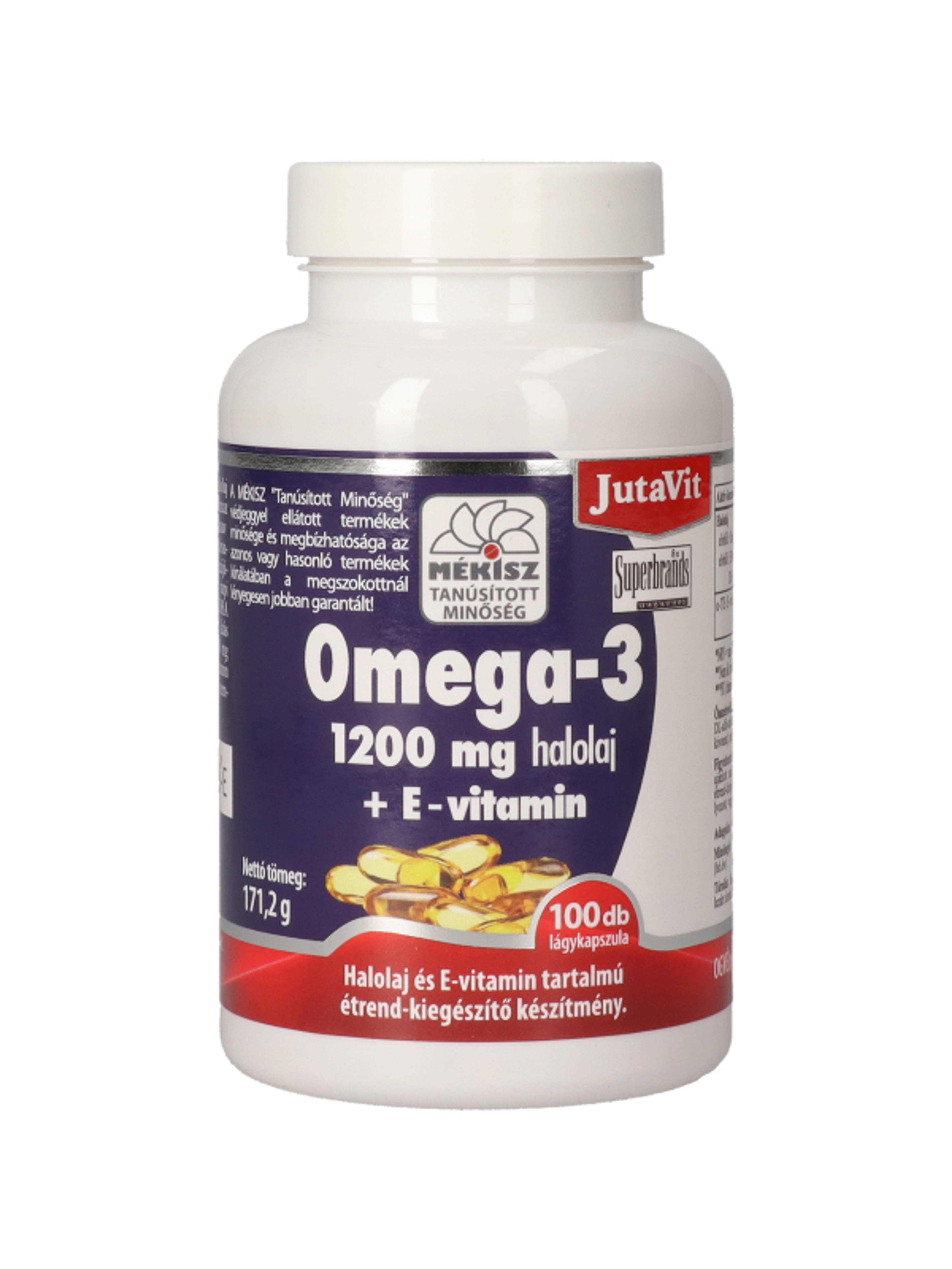 JutaVit Omega-3 1200mg Halolaj+ E-Vitamin Kapszula - 100 db-1