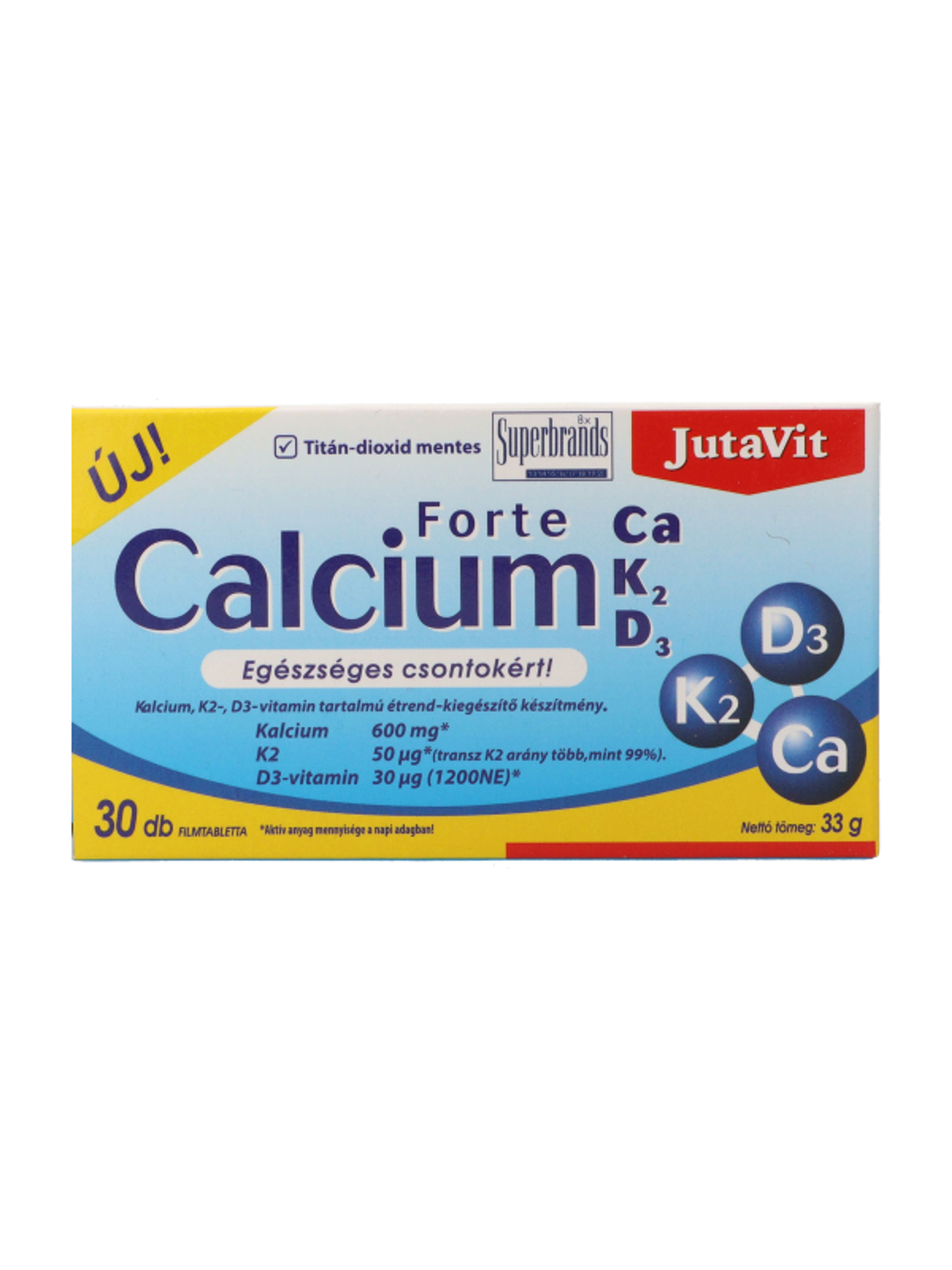 JutaVit Calcium+ D3+K2 Forte Filmtabletta - 30 db-3