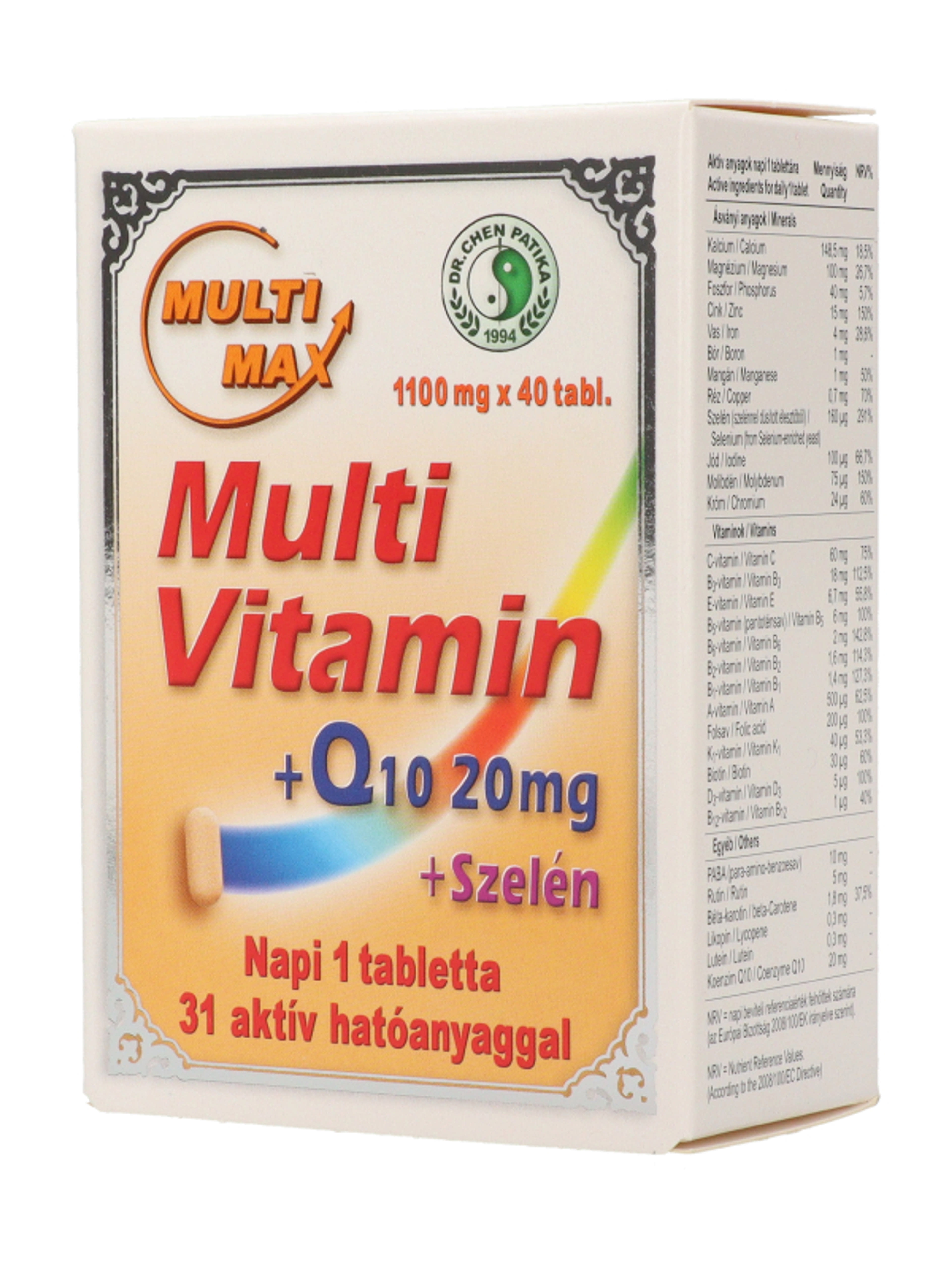 Dr.Chen Patika Multi-Max Vitamin Q10-el Tabletta - 40 db-4