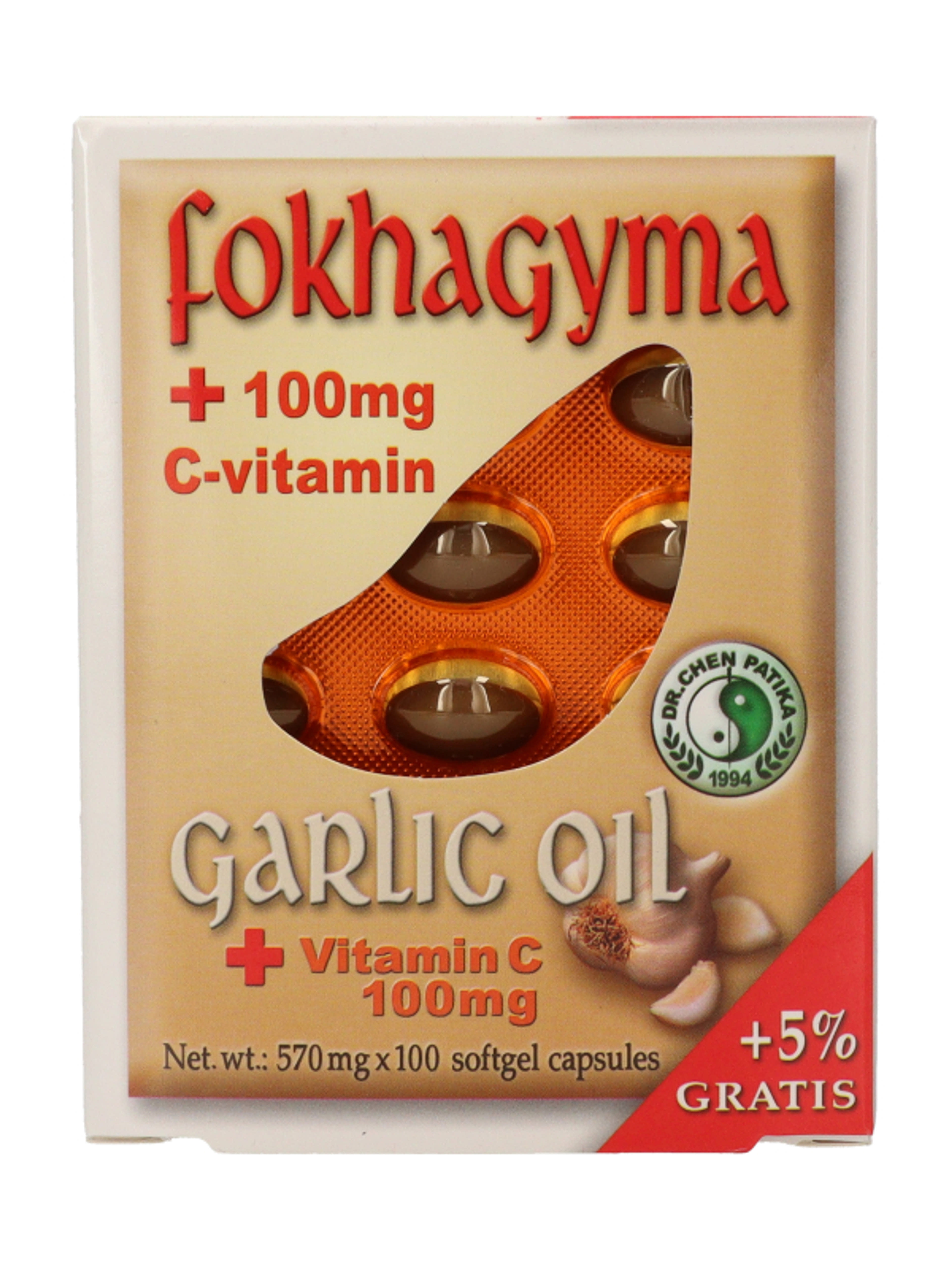 Dr.Chen Patika Fokhagyma C-Vitaminnal Kapszula - 100 db-2