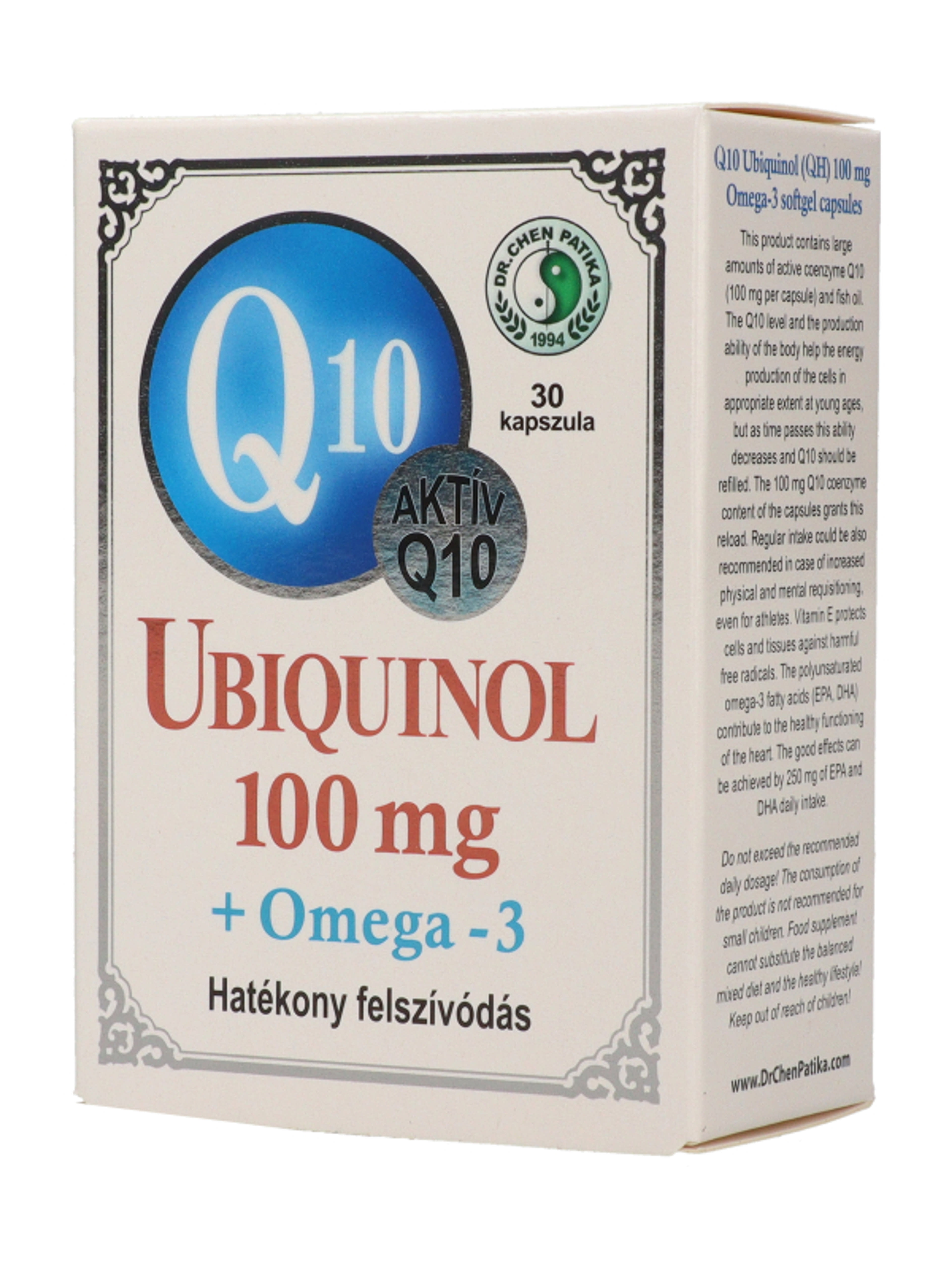 Oriental Q10 Ubiquinol 10mOg+ Omega-3 Kapszula - 30 db-2