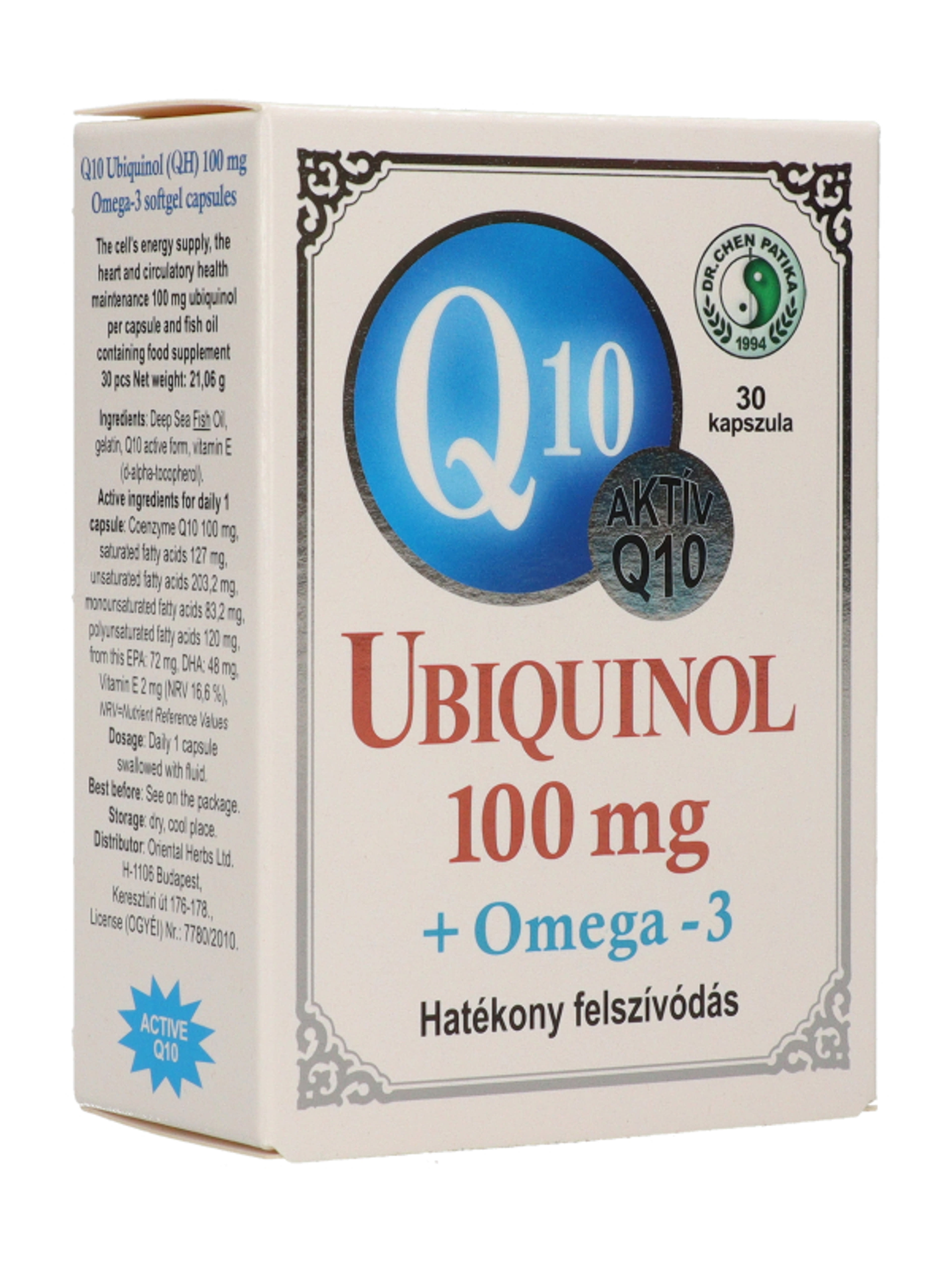 Oriental Q10 Ubiquinol 10mOg+ Omega-3 Kapszula - 30 db-4