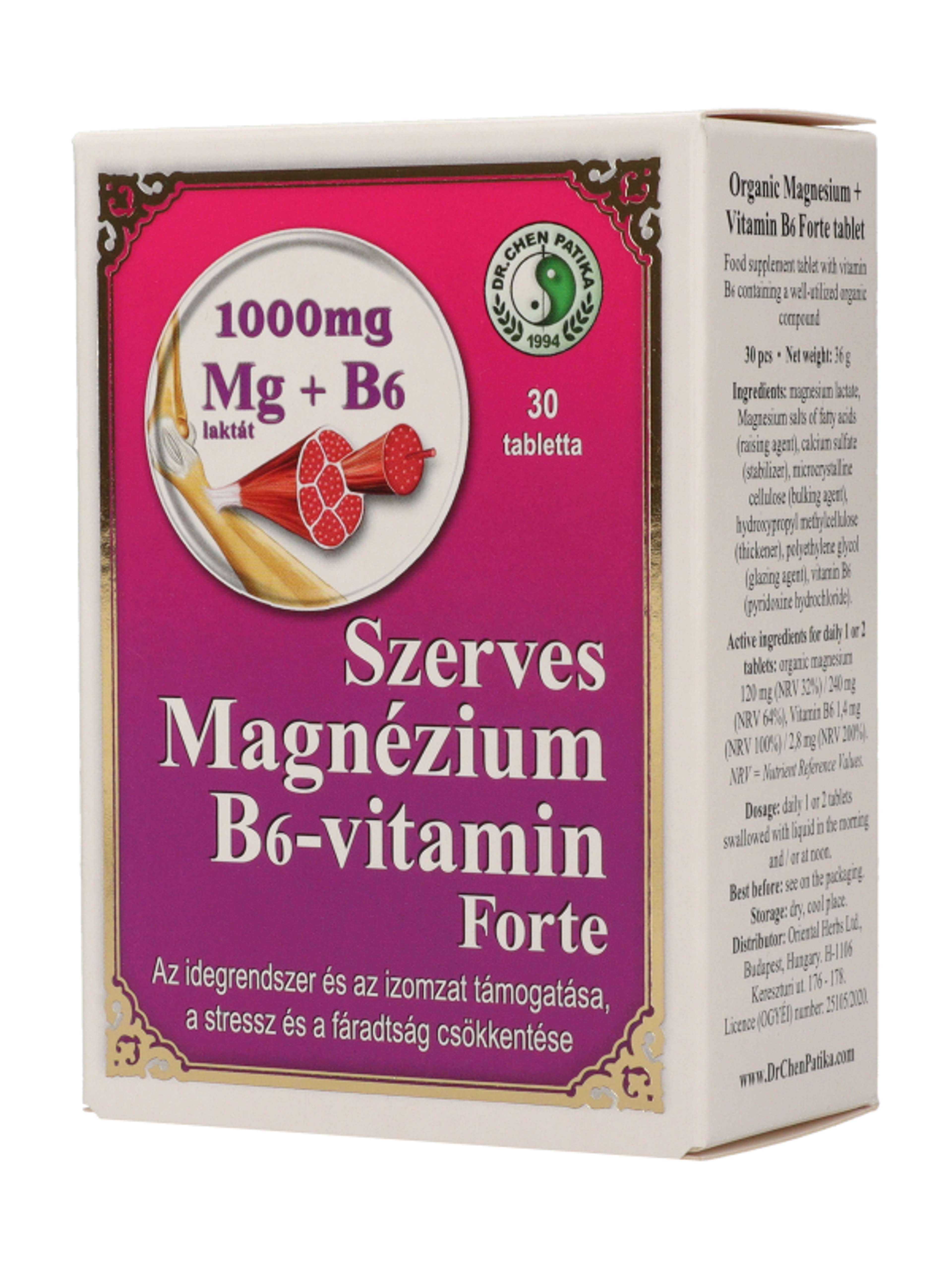 Dr.Chen Patika Magnézium+ B6 Vitamin Forte Tabletta - 30 db-3