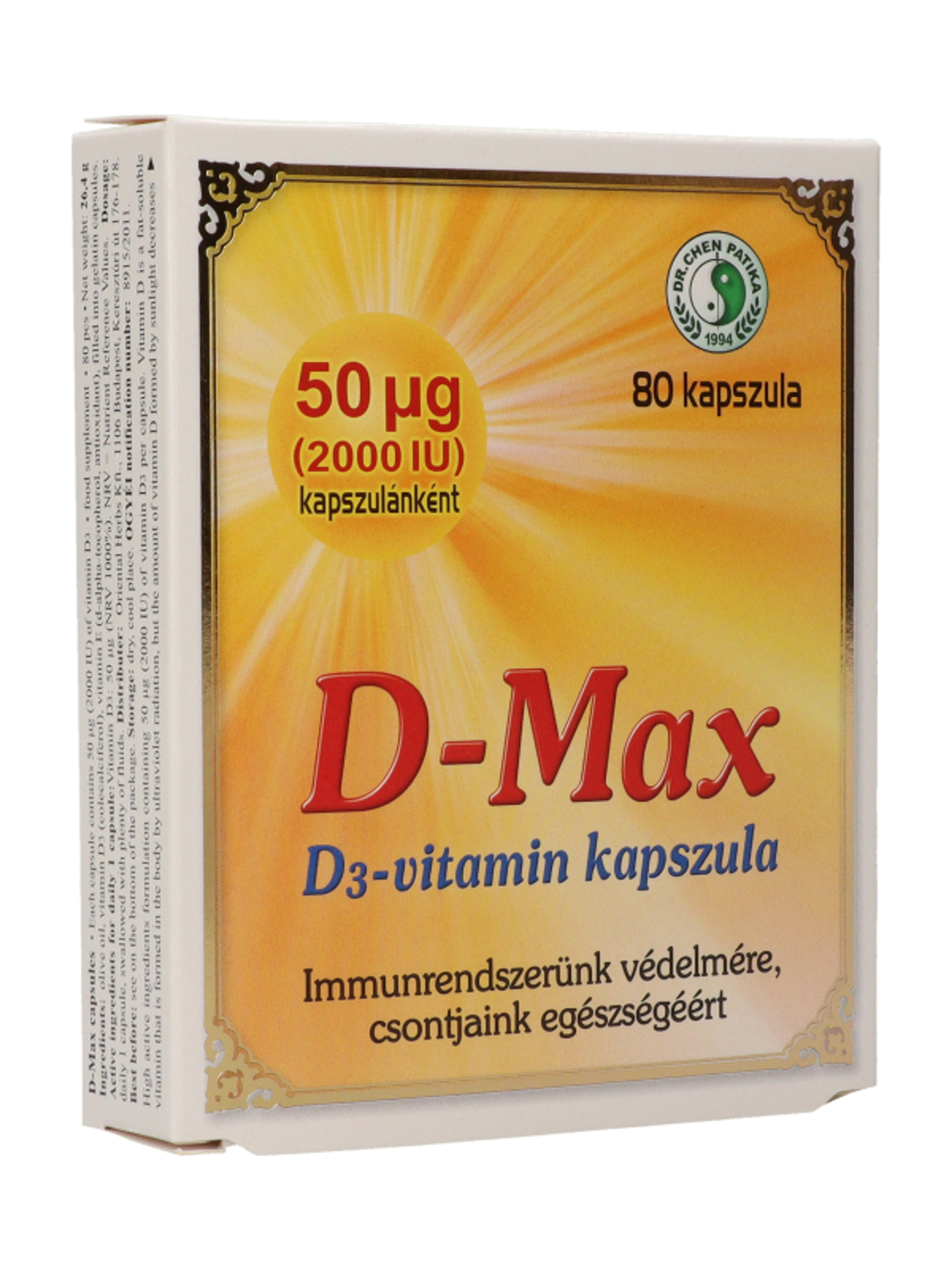 Dr.Chen Patika D-max D3 vitamin kapszula - 80 db-5