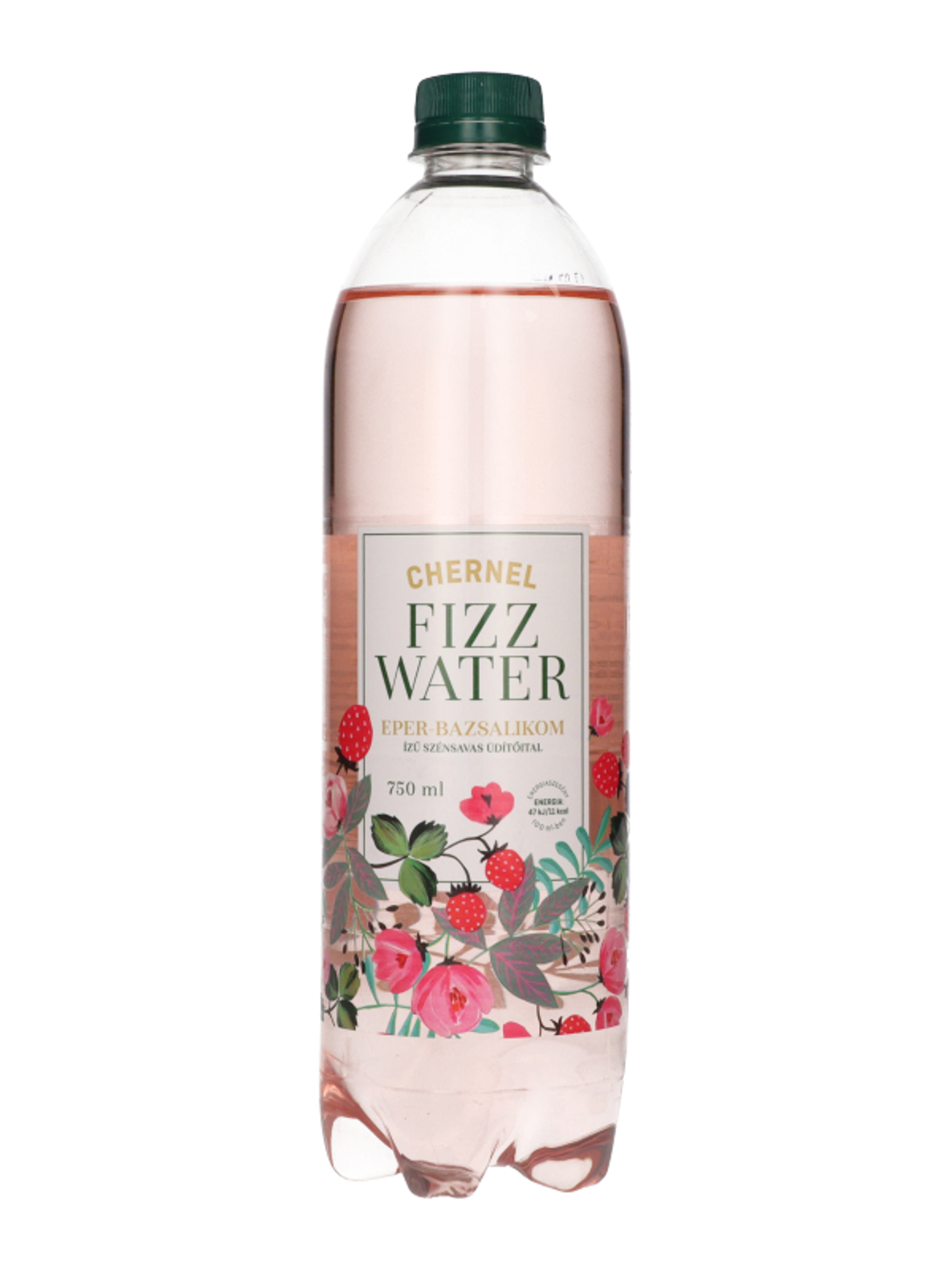 Fizz Water ízesített víz eper-bazsalikom - 750 ml-1
