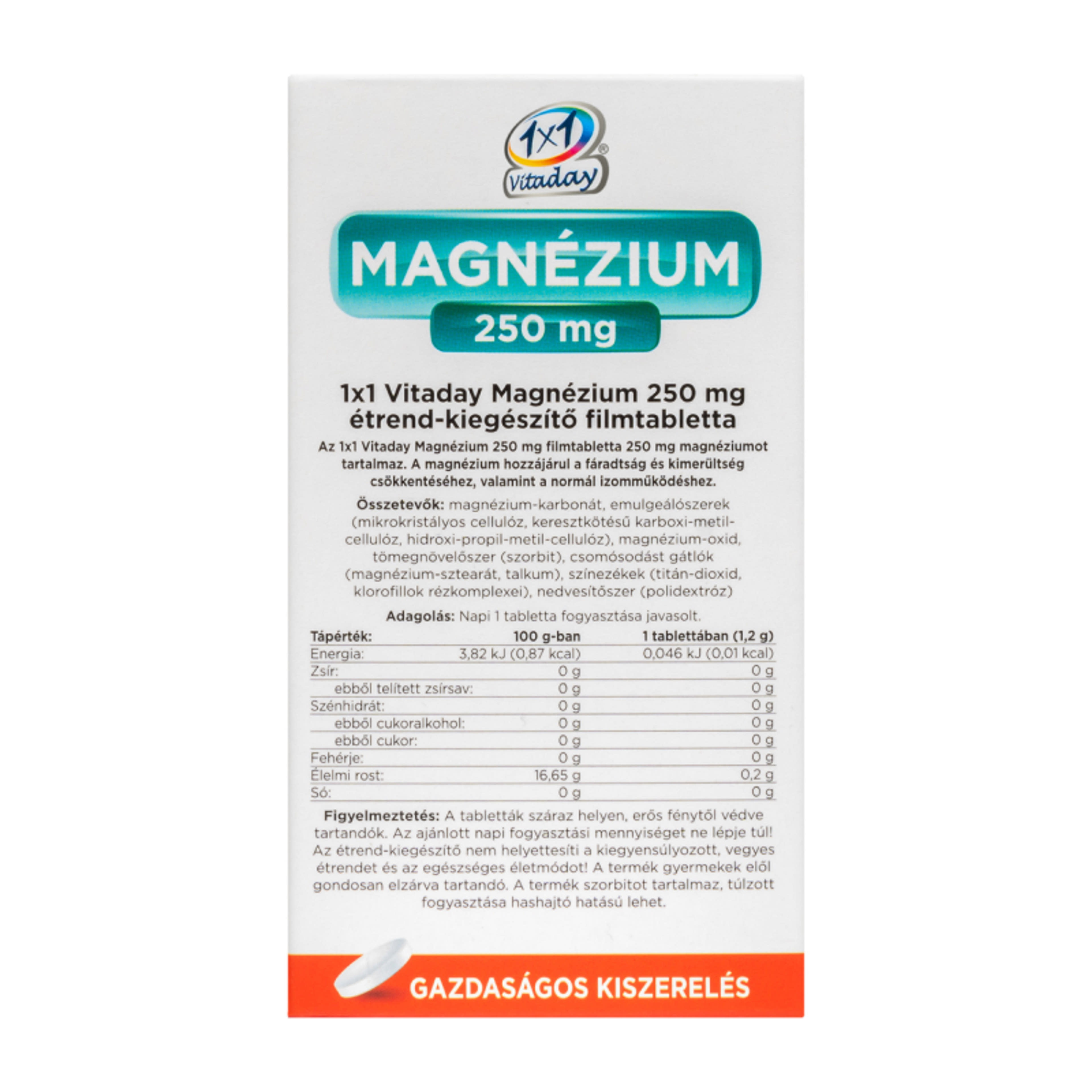 1x1 Vitaday Magnezium +B6 Filmtabletta - 30 db-3