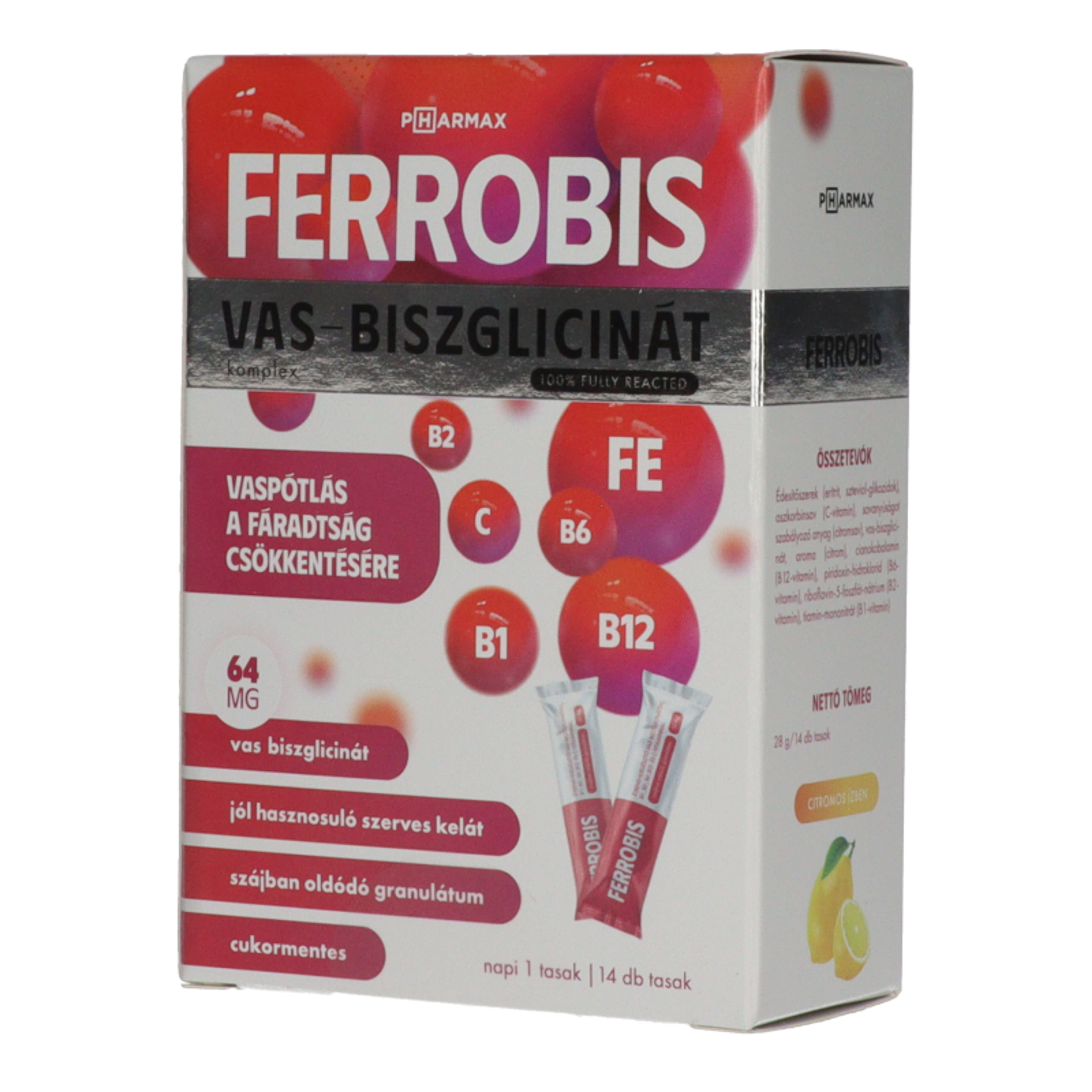 Pharmax Ferrobis vas-biszglicinat - 14 db-2
