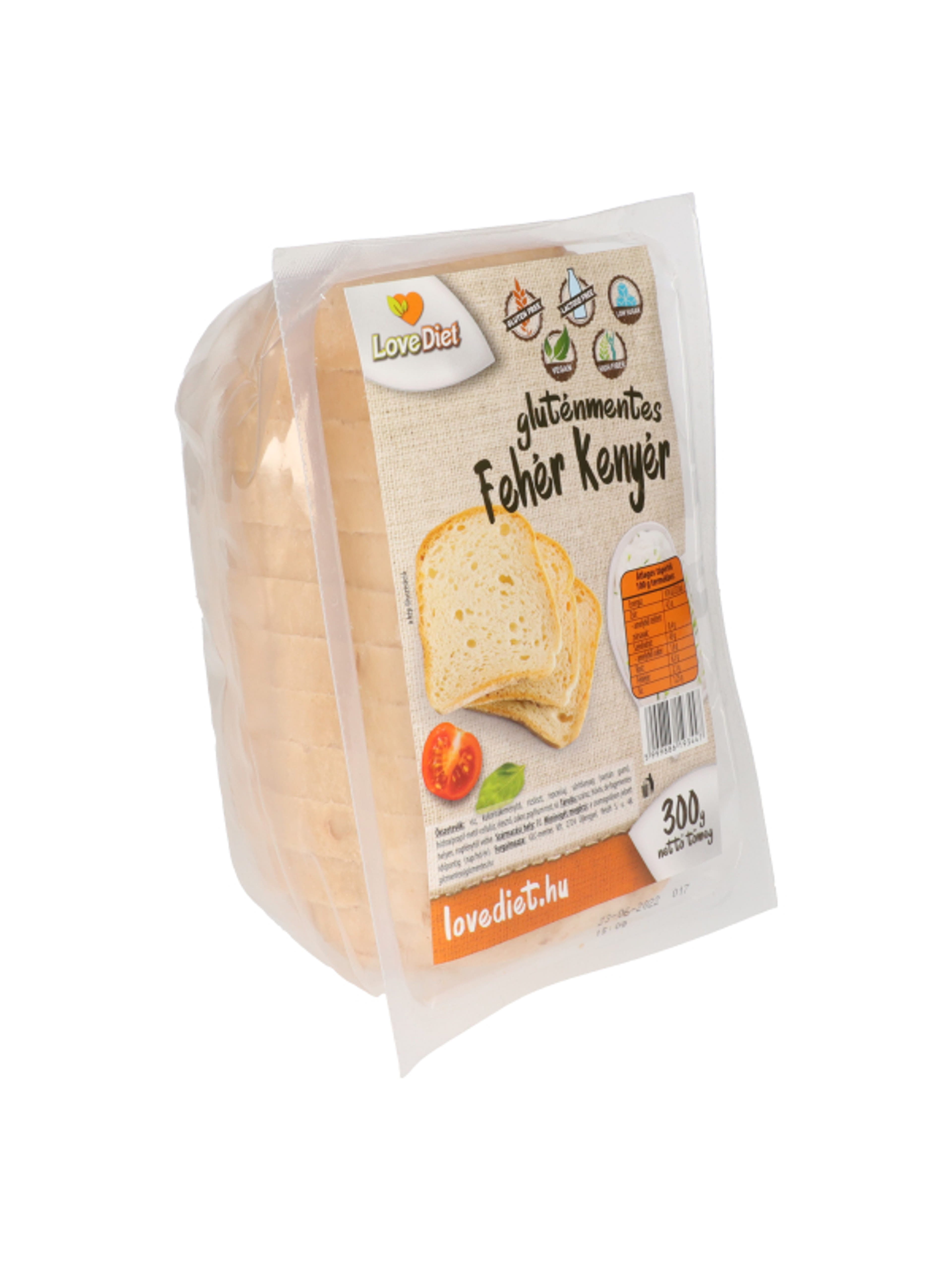 Love Diet gluténmentes fehér kenyér - 300 g-2