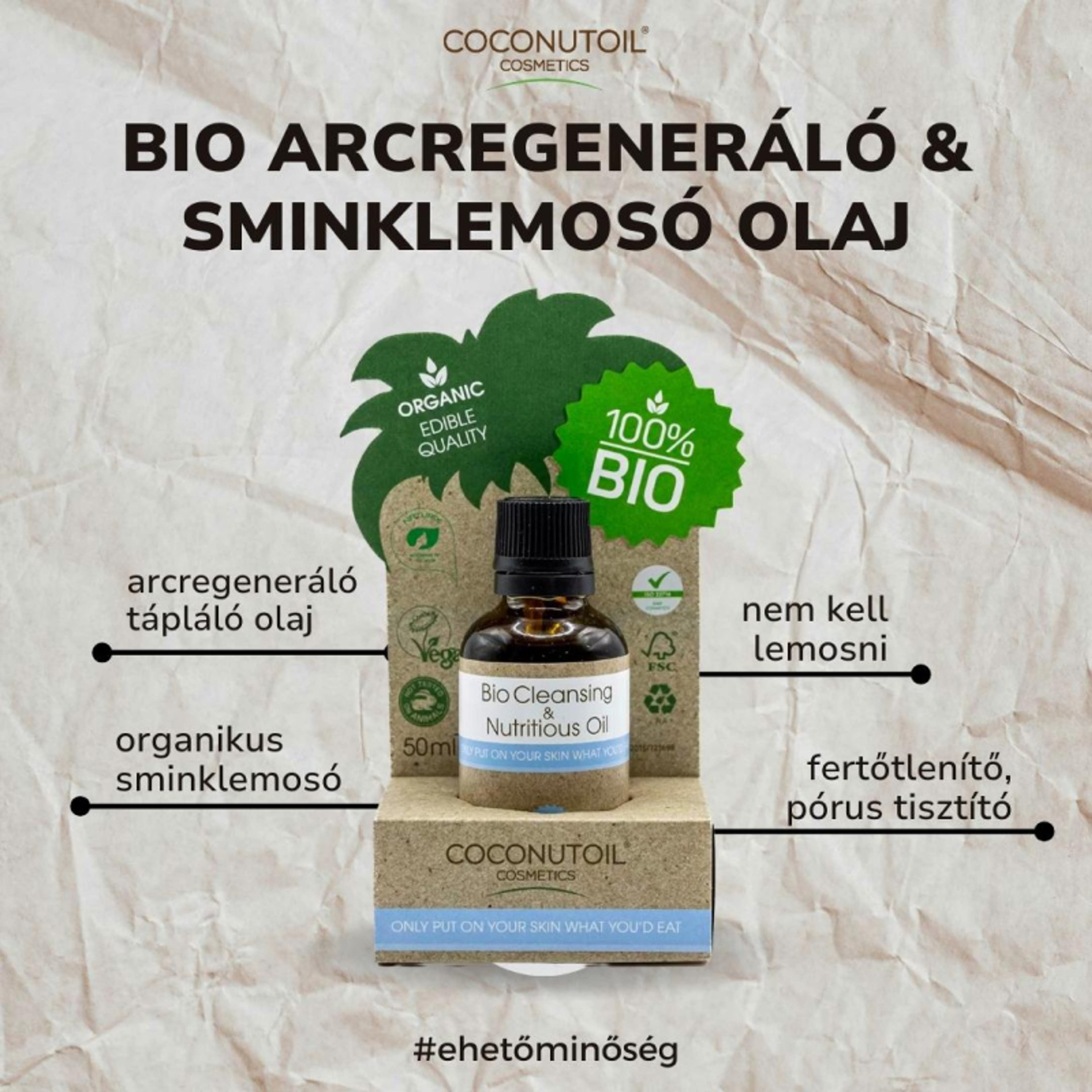 Coconutoil Cosmetics Bio sminklemosó olaj - 50 ml-3
