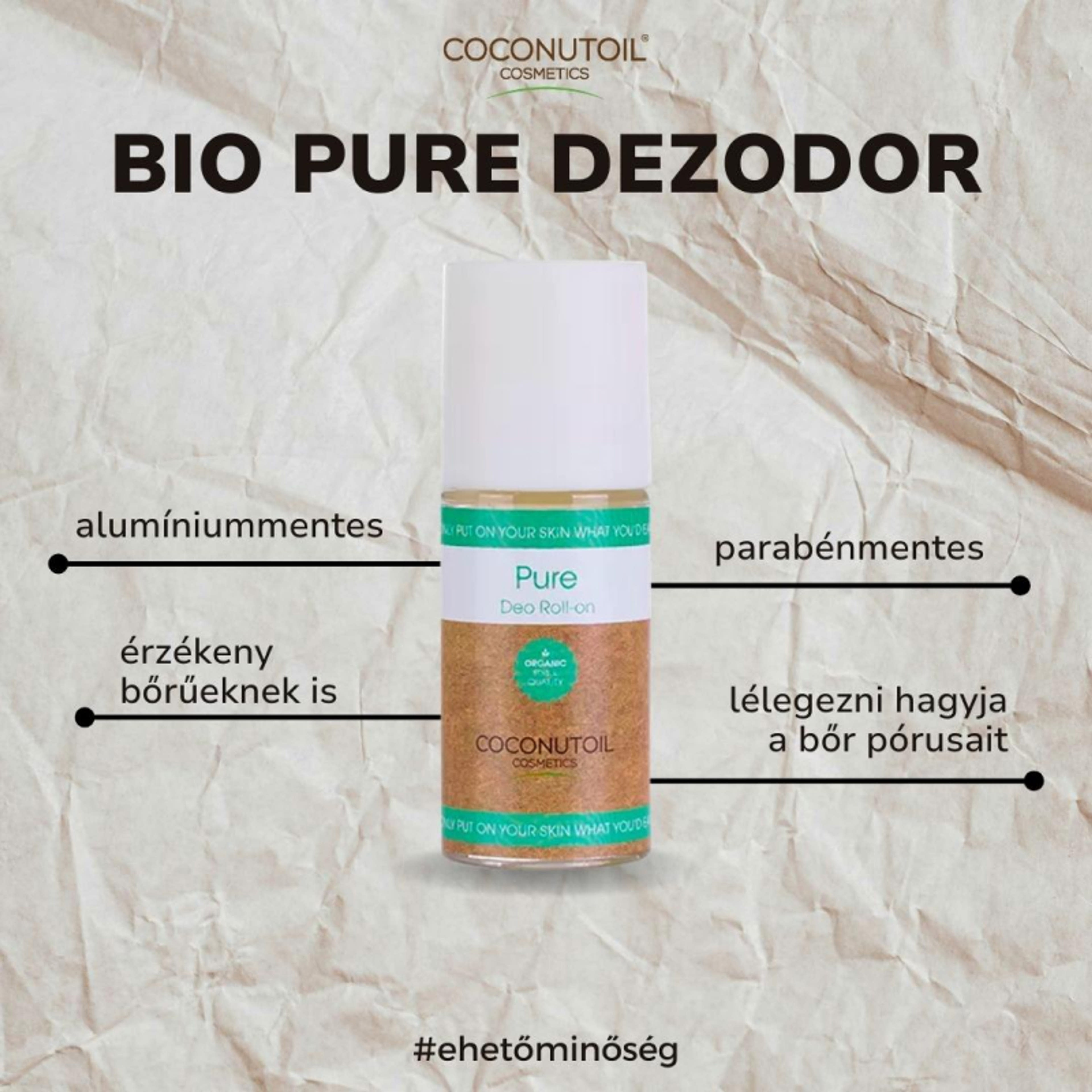 Coconutoil Cosmetics Bio Pure golyós dezodor - 50 ml-3