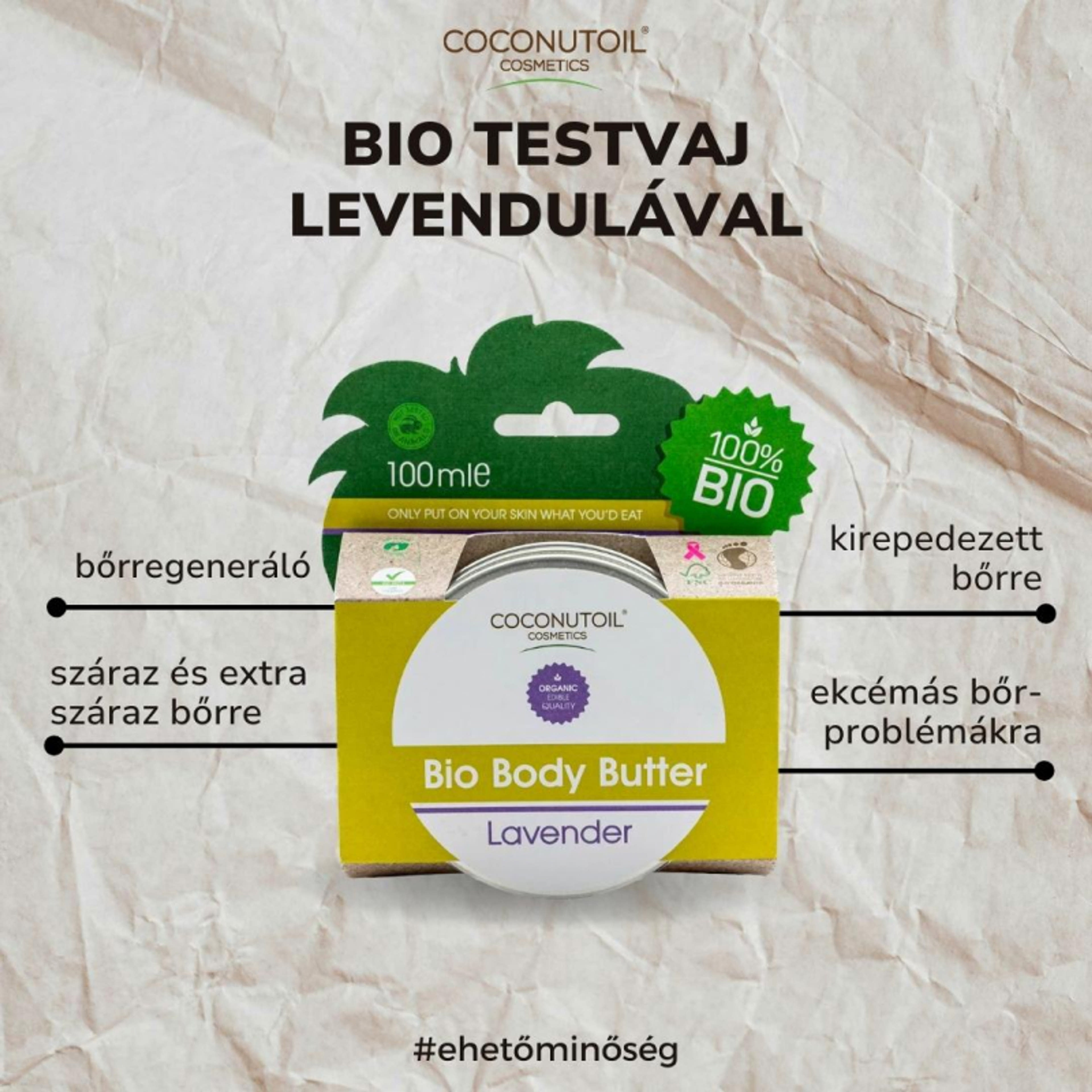 Coconutoil Cosmetics Bio levendula testvaj - 100 ml-3