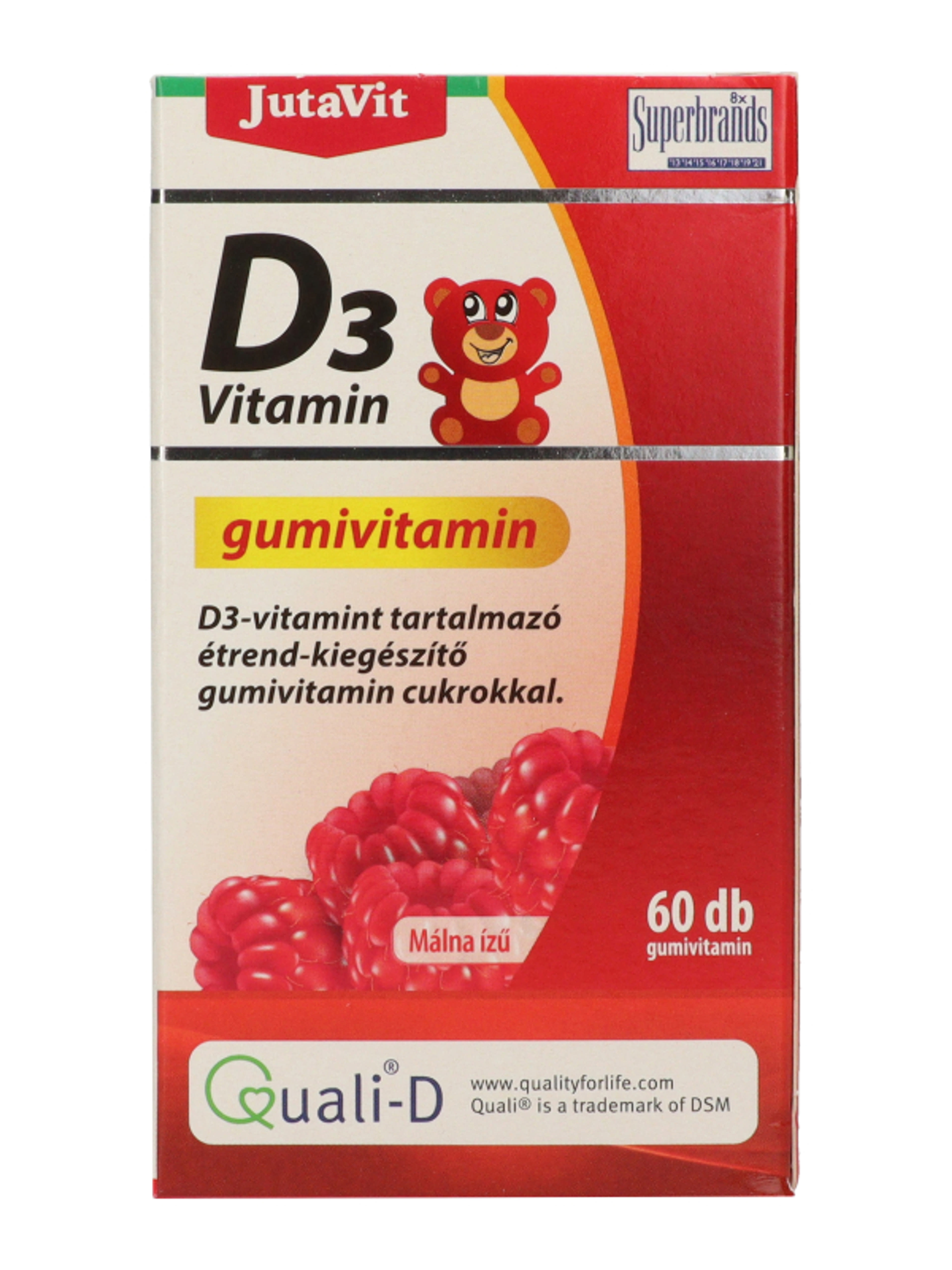 Jutavit D3-vitamin gumivitamin málna - 60 db-4