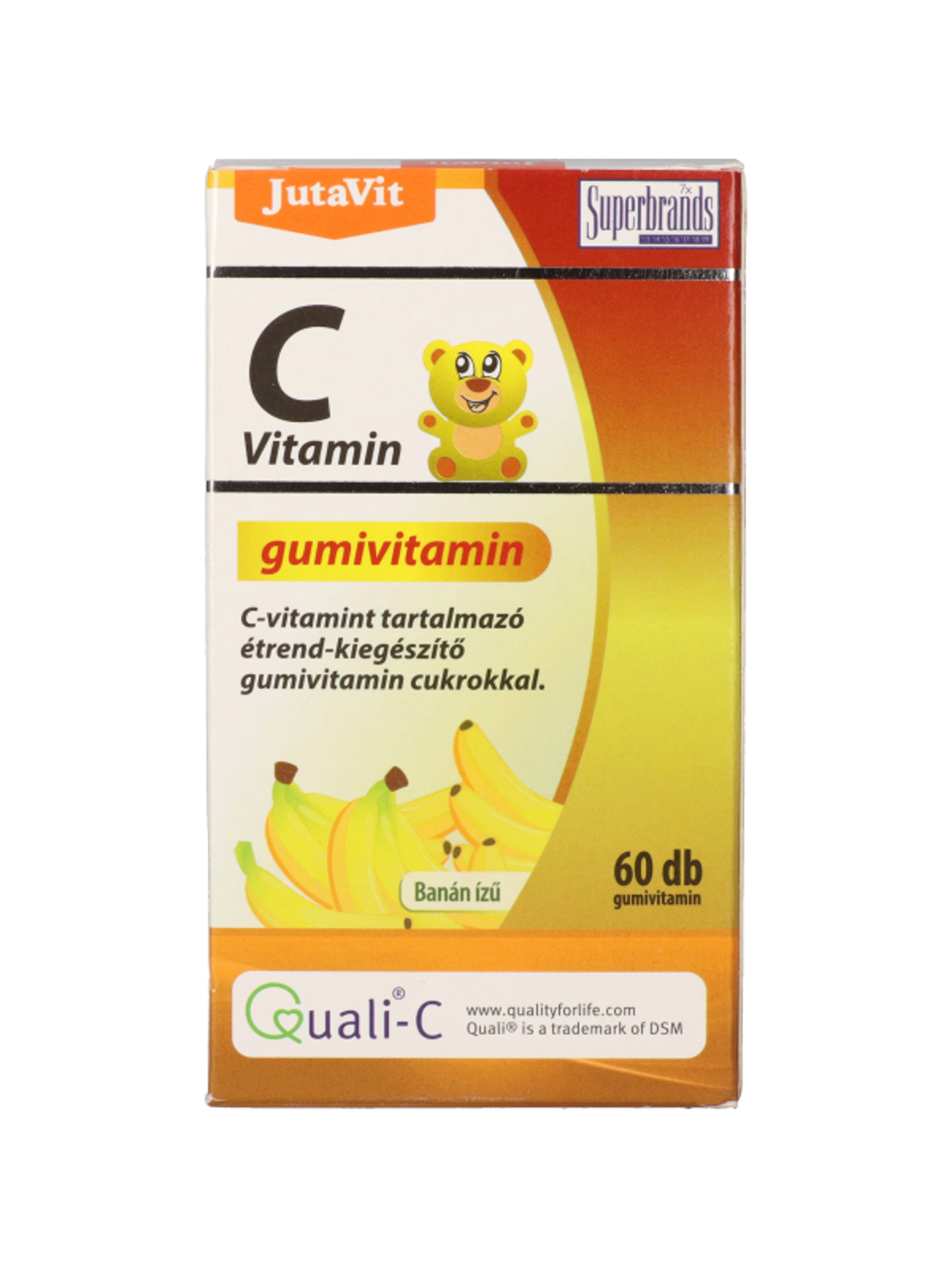 JutaVit C-vitamin étrend-kiegészítő gumivitamin, banán ízű - 60 db