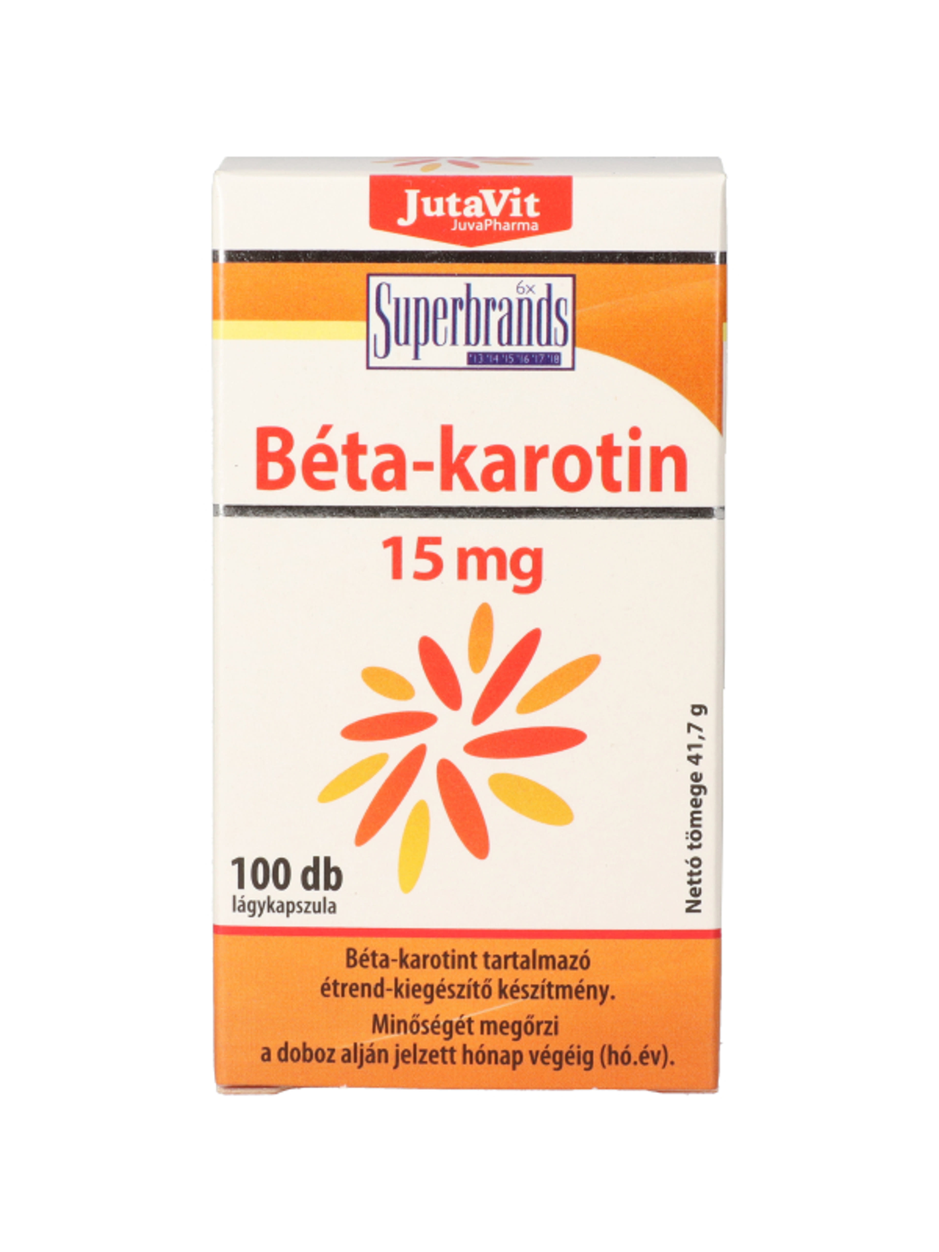 Jutavit Beta-Karotin, 15 mg - 100 db