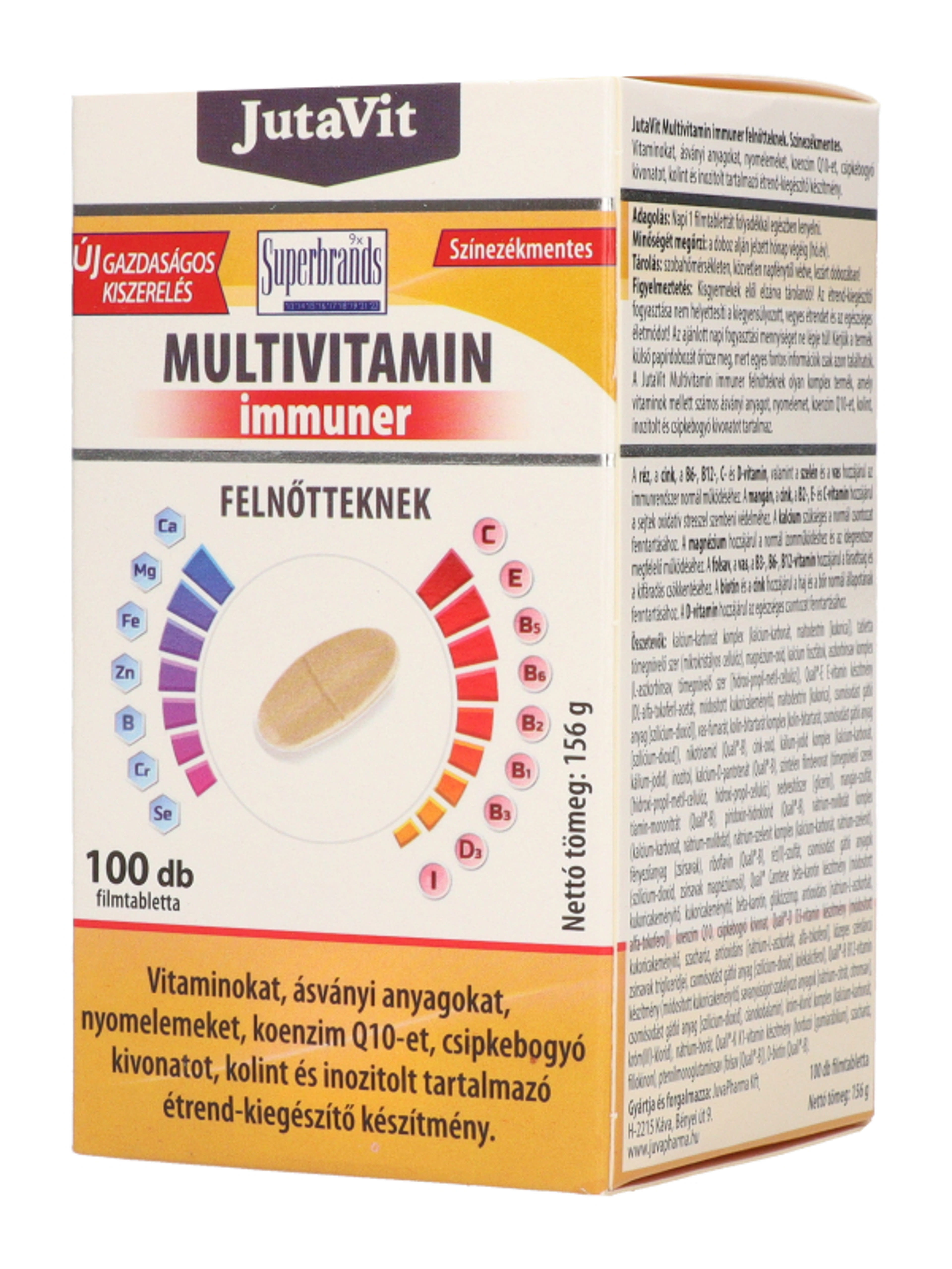 Jutavit multivitamin felnőtteknek - 100 db-3