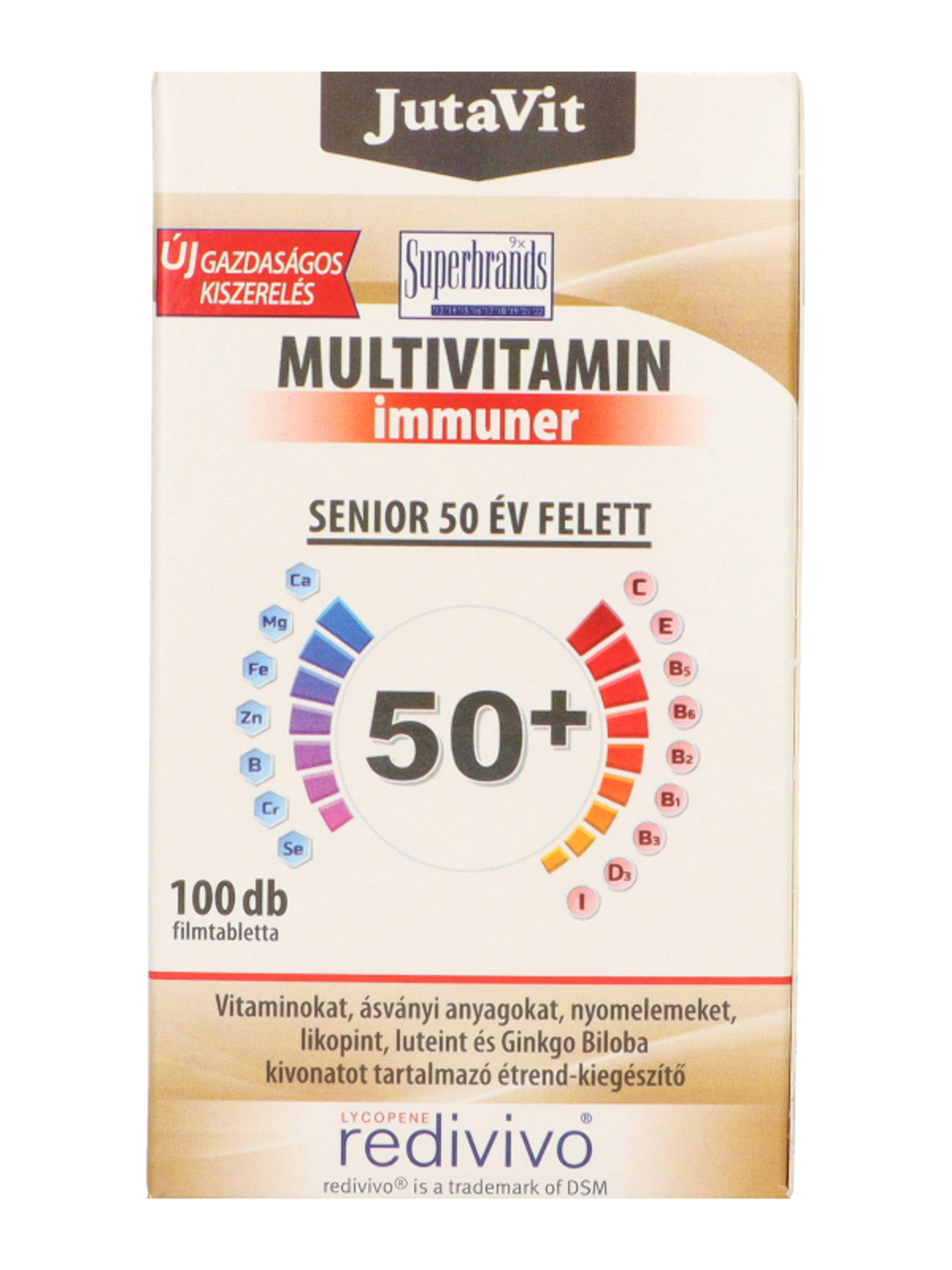 Jutavit multivitamin immunerősítő senior 50 év felett - 100 db-5
