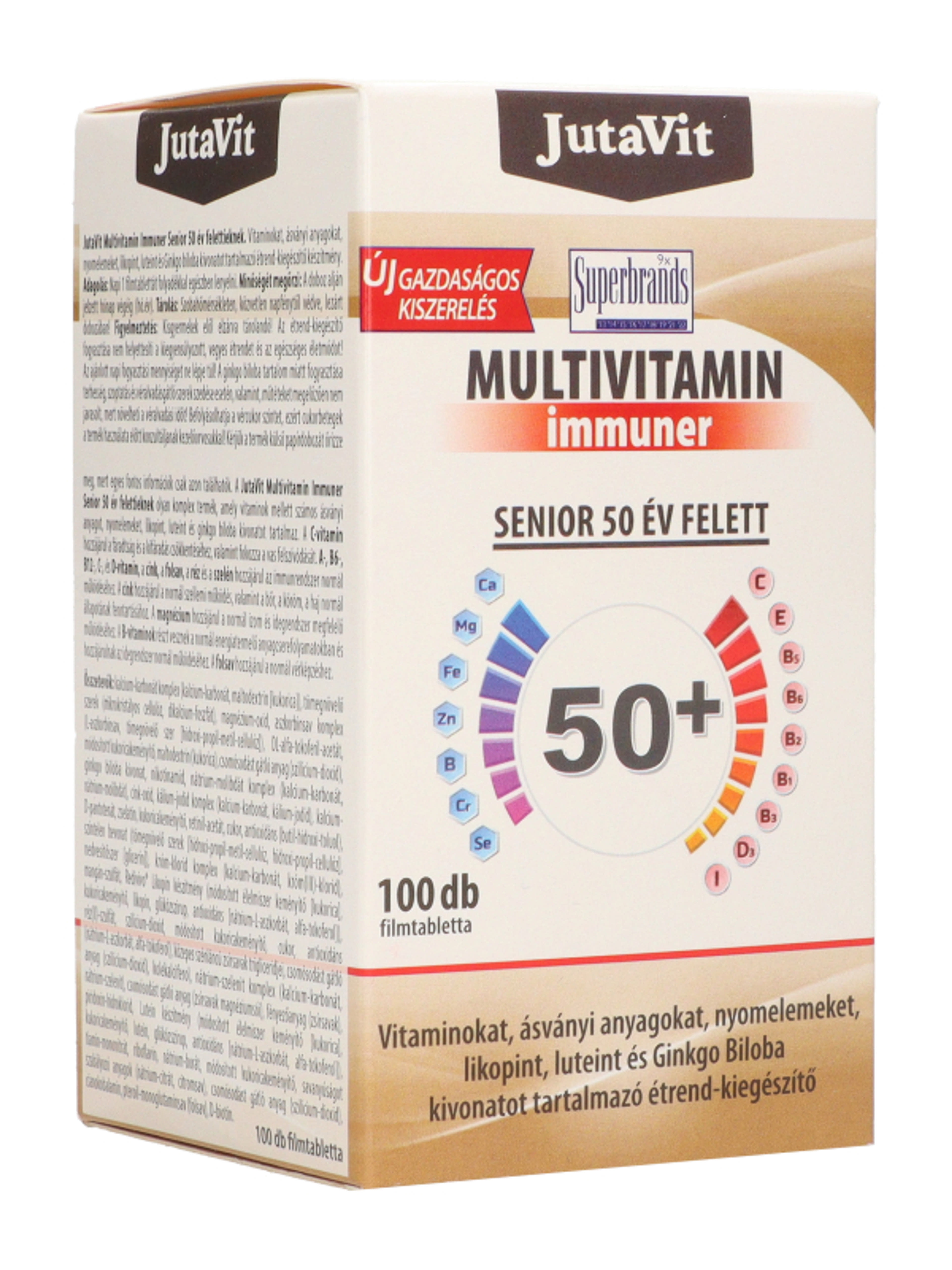 Jutavit multivitamin immunerősítő senior 50 év felett - 100 db-6