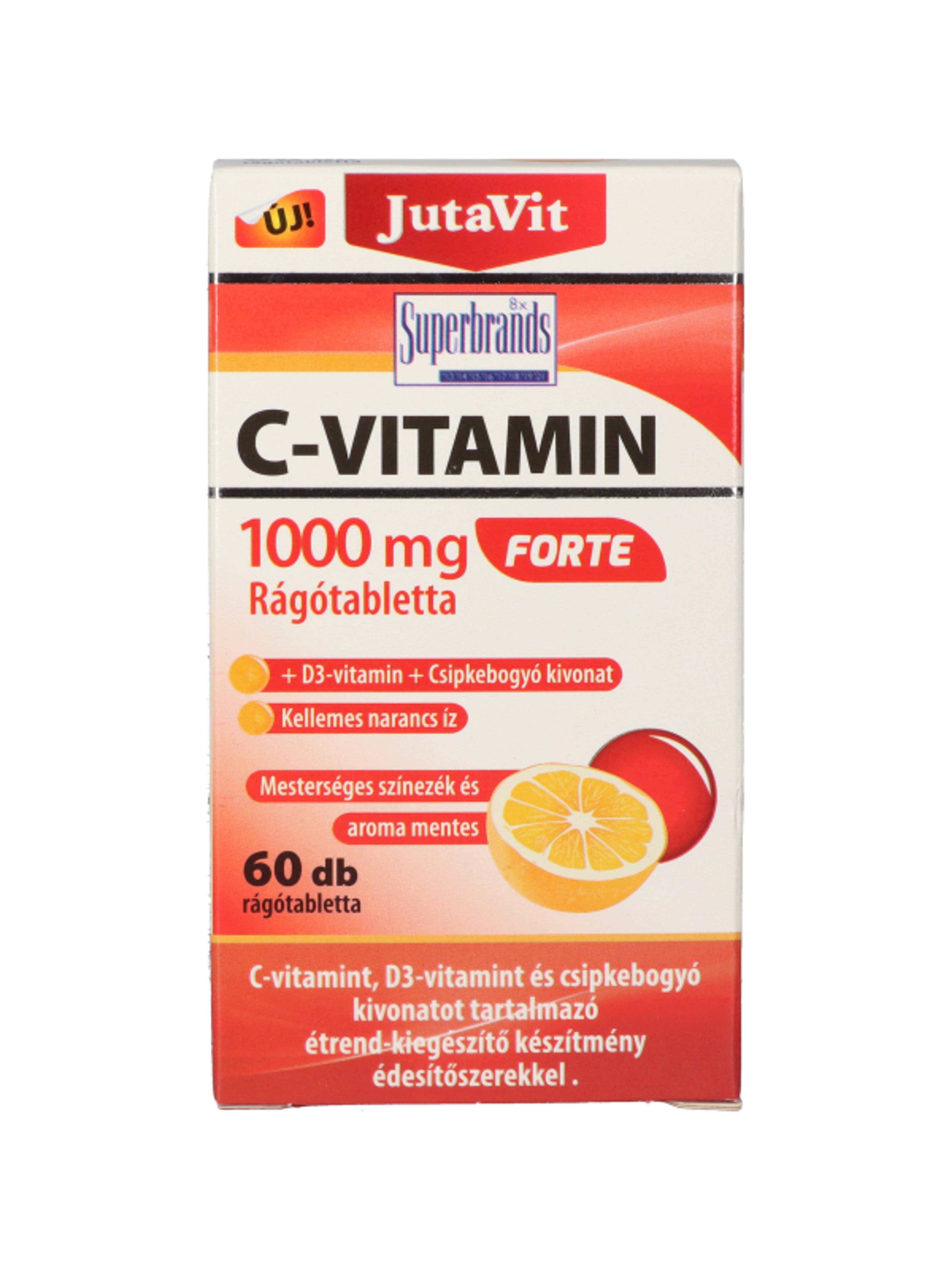 JutaVit C-vitamin Forte 1000 mg étrend-kiegészítő rágótabletta - 60 db