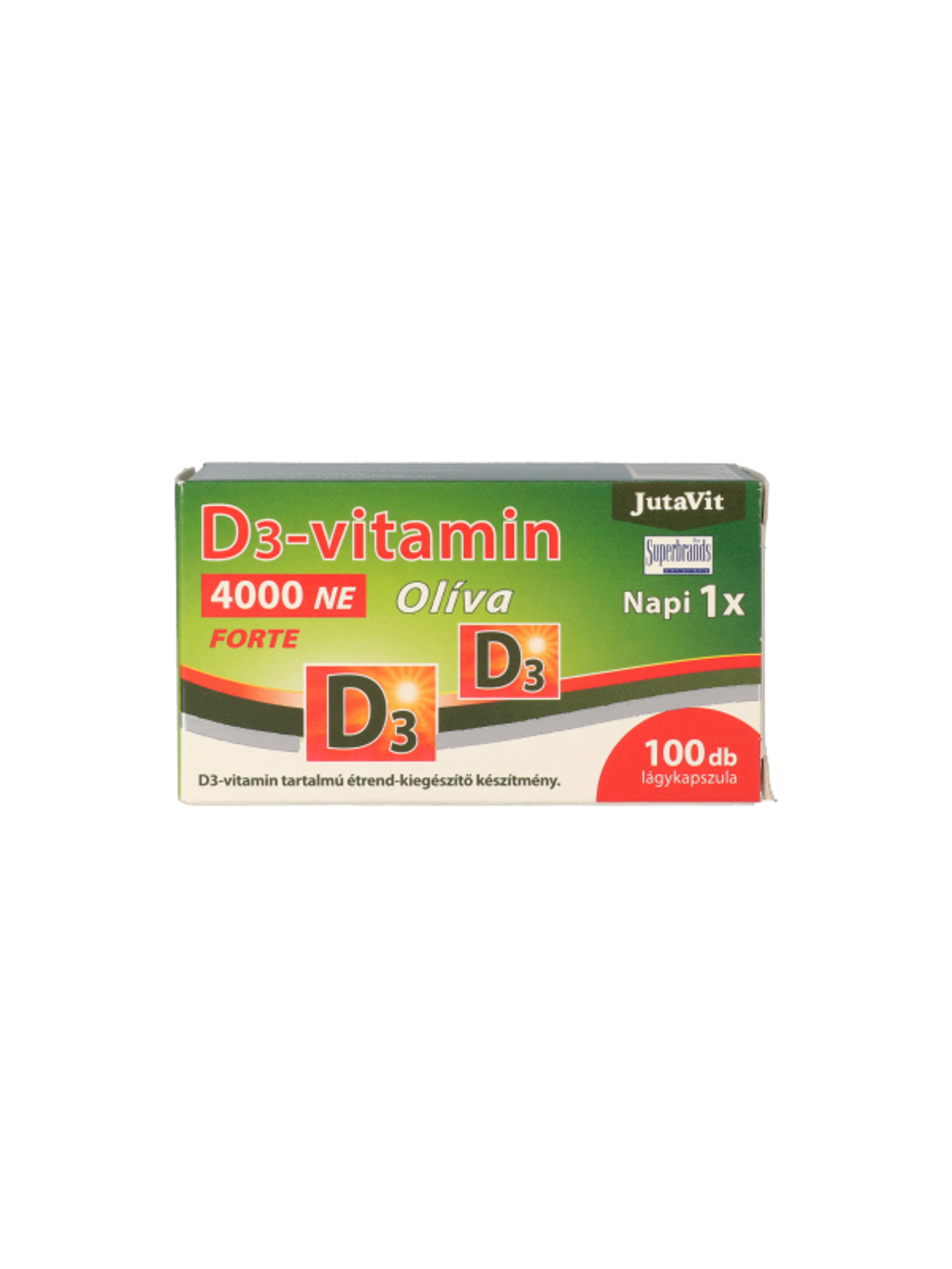 JutaVit D3-vitamin 4000NE Olíva Forte tabletta - 100 db-1