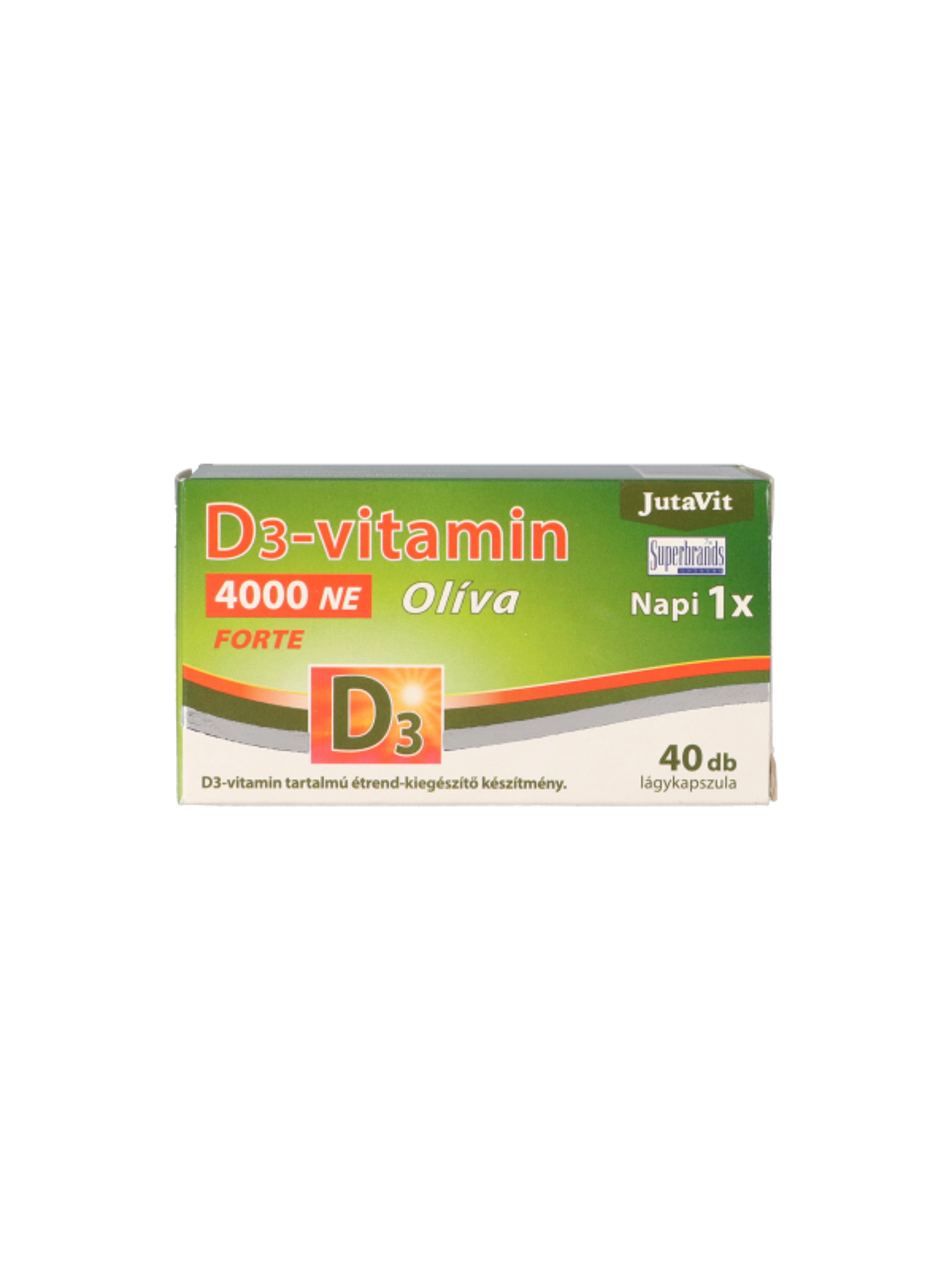 JutaVit D3-vitamin 4000NE Oliva Forte lágykapszula - 40 db
