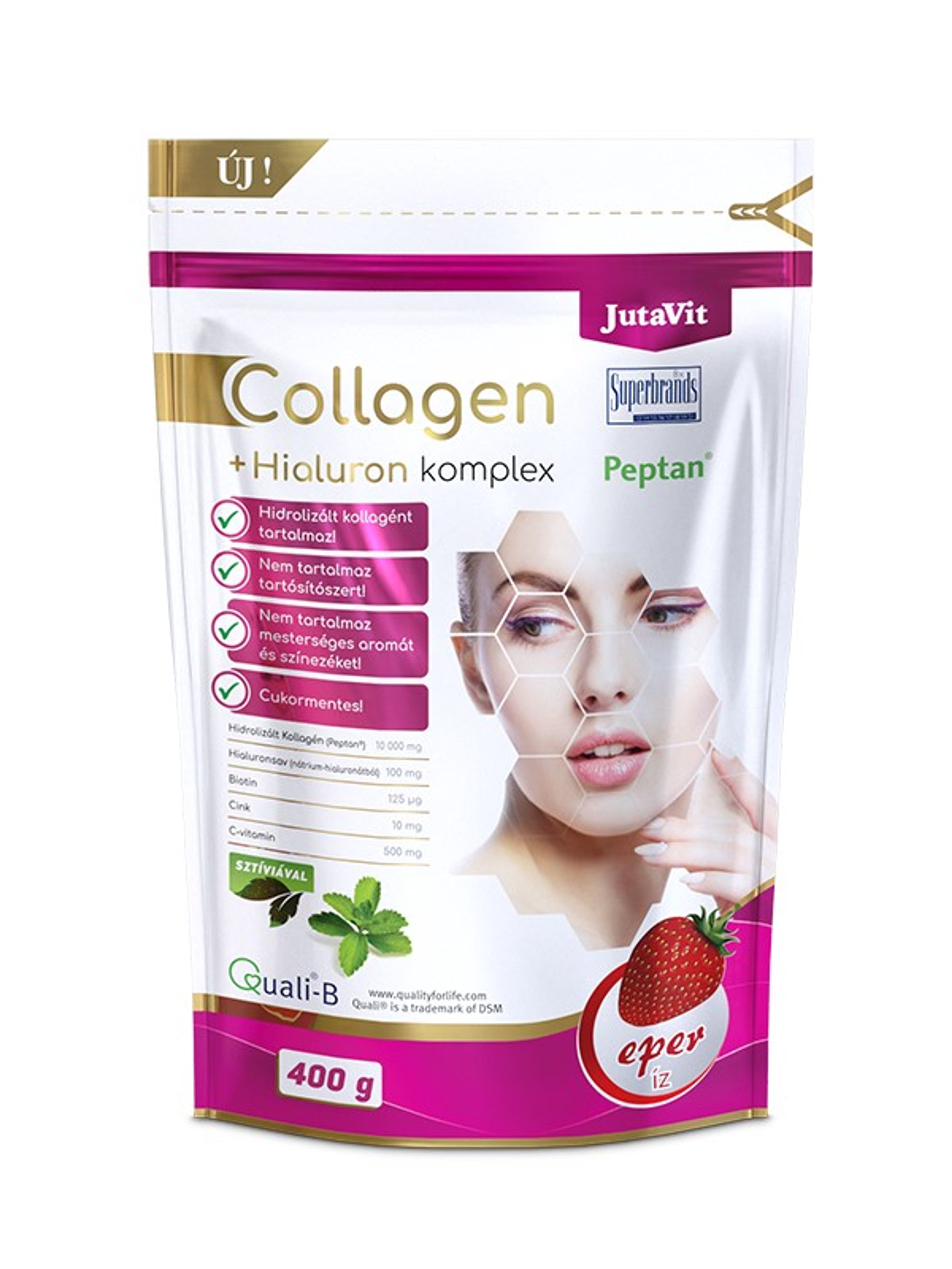 JutaVit Collagen Komplex, eper - 400 g