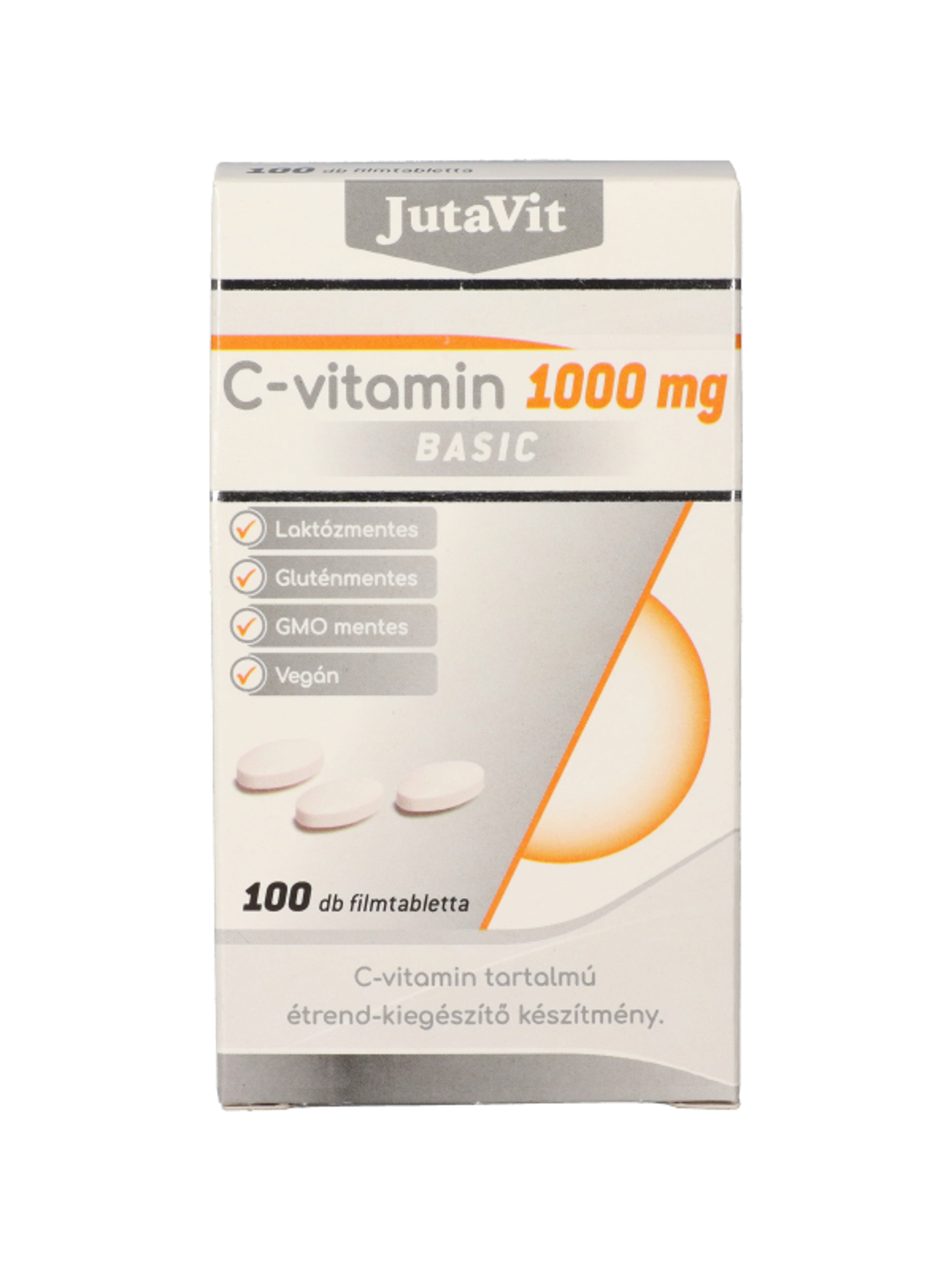 JutaVit C-vitamin Basic, 1000 mg étrend-kiegészítő filmtabletta - 100 db