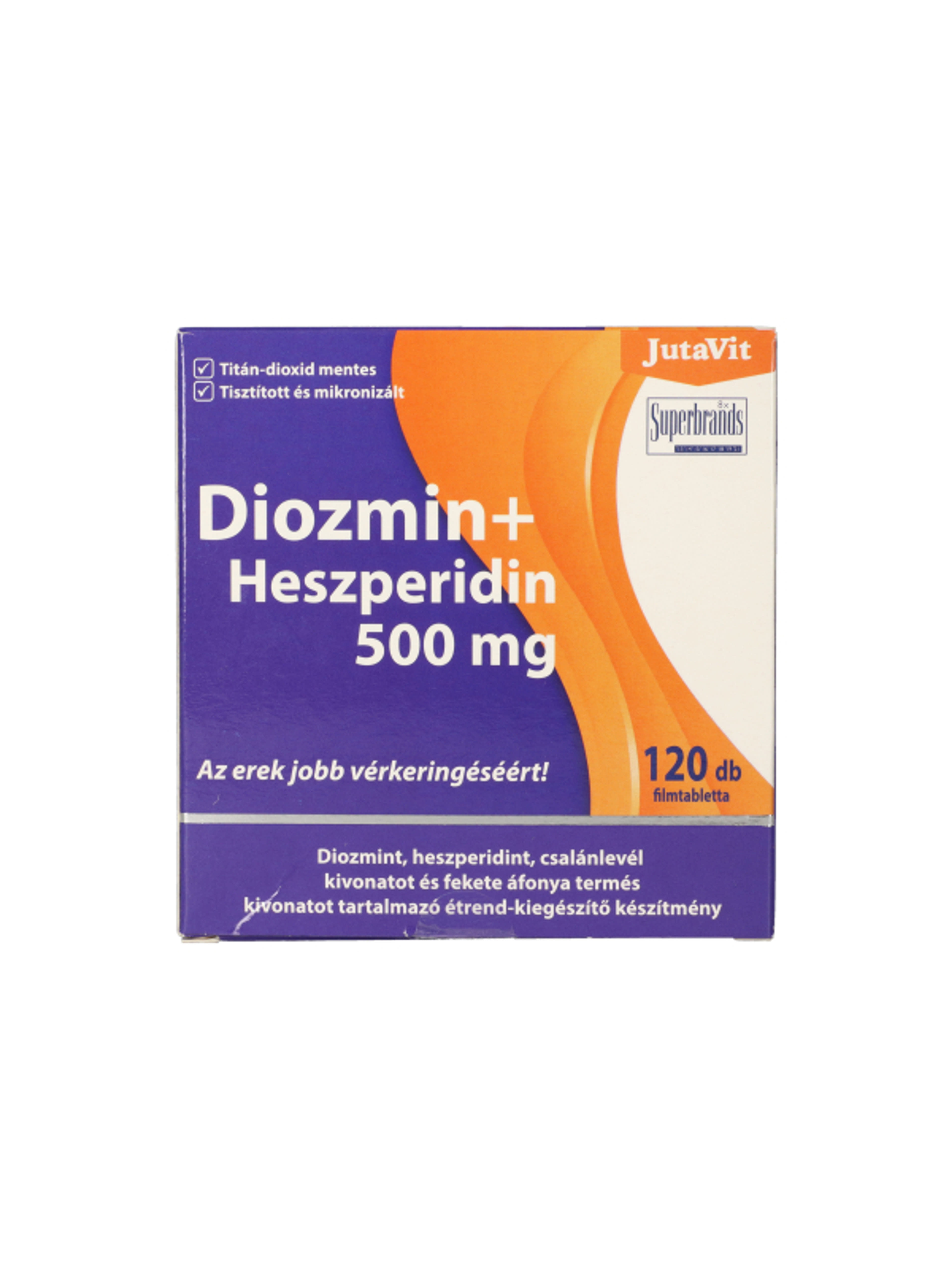 JutaVit Diozmin + Heszperidin tabletta, 500 mg - 120 db
