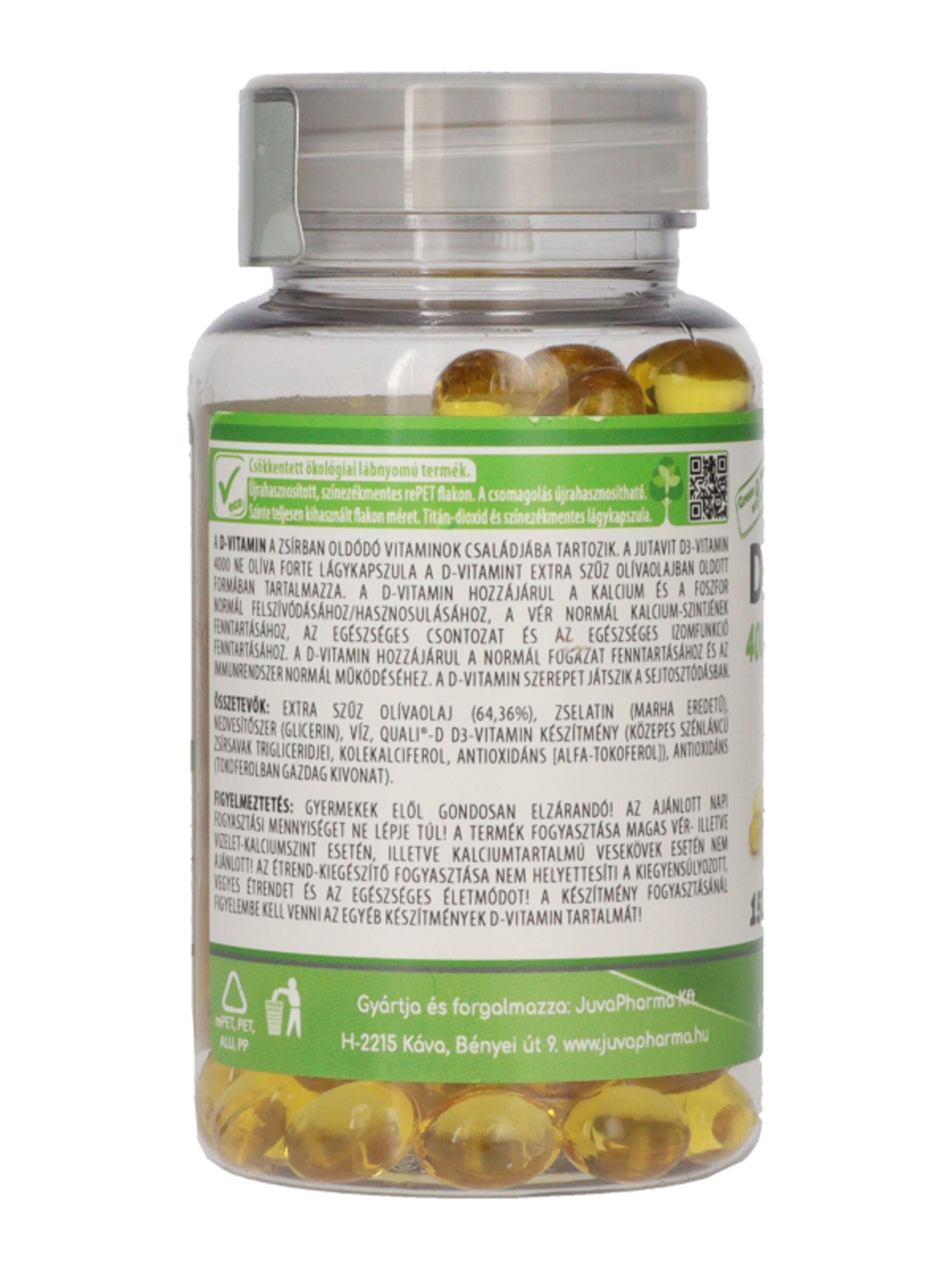 Jutavit Green & Health D3-vitamin 4000 NE Olíva Forte étrend-kiegészítő lágykapszula - 150 db-5